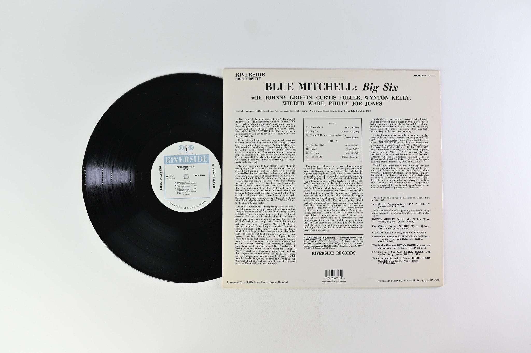Blue Mitchell - Big 6 on Riverside OJC Reissue