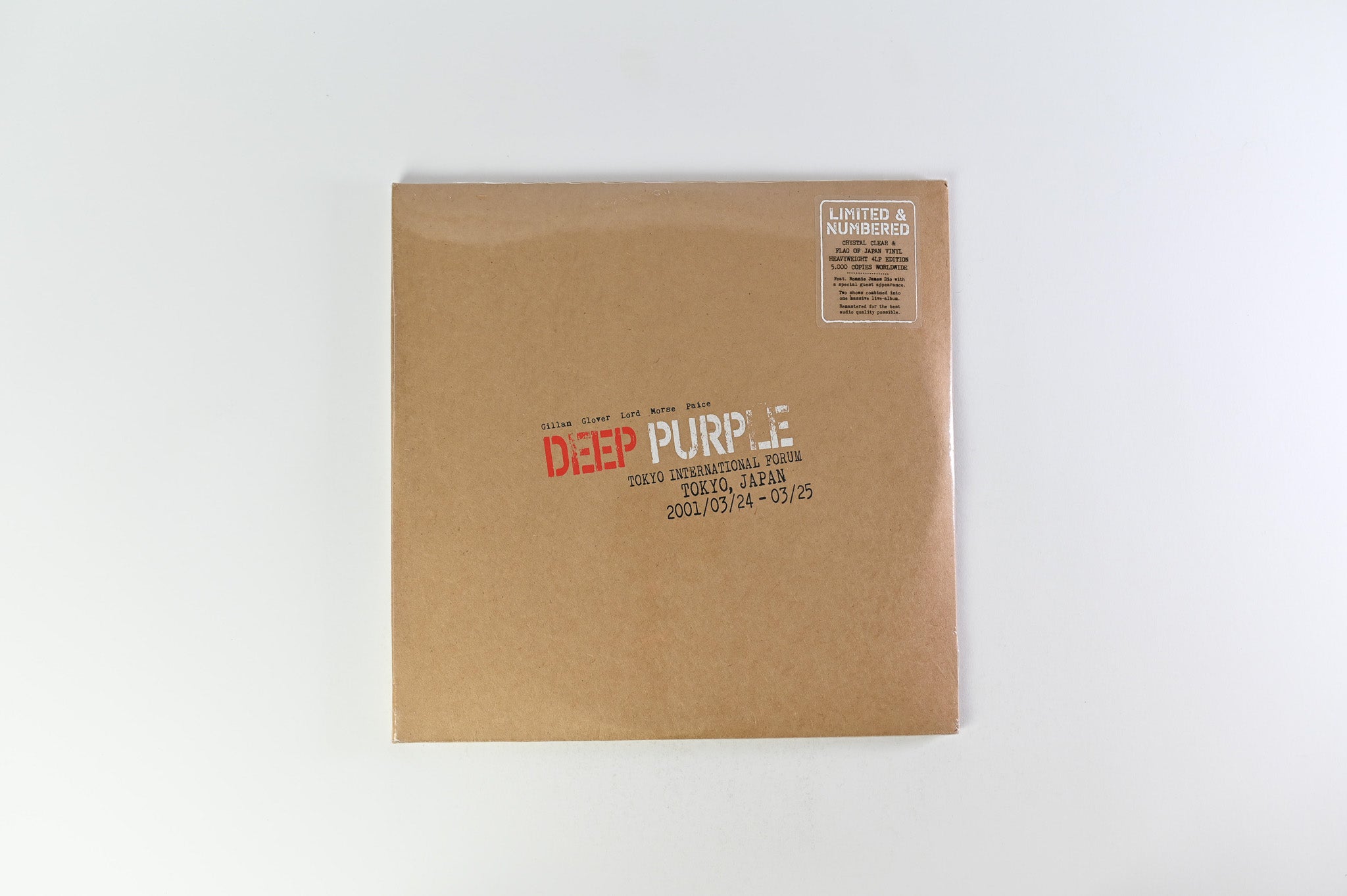 Deep Purple - Live In Tokyo 2001 on Ear Music Sealed