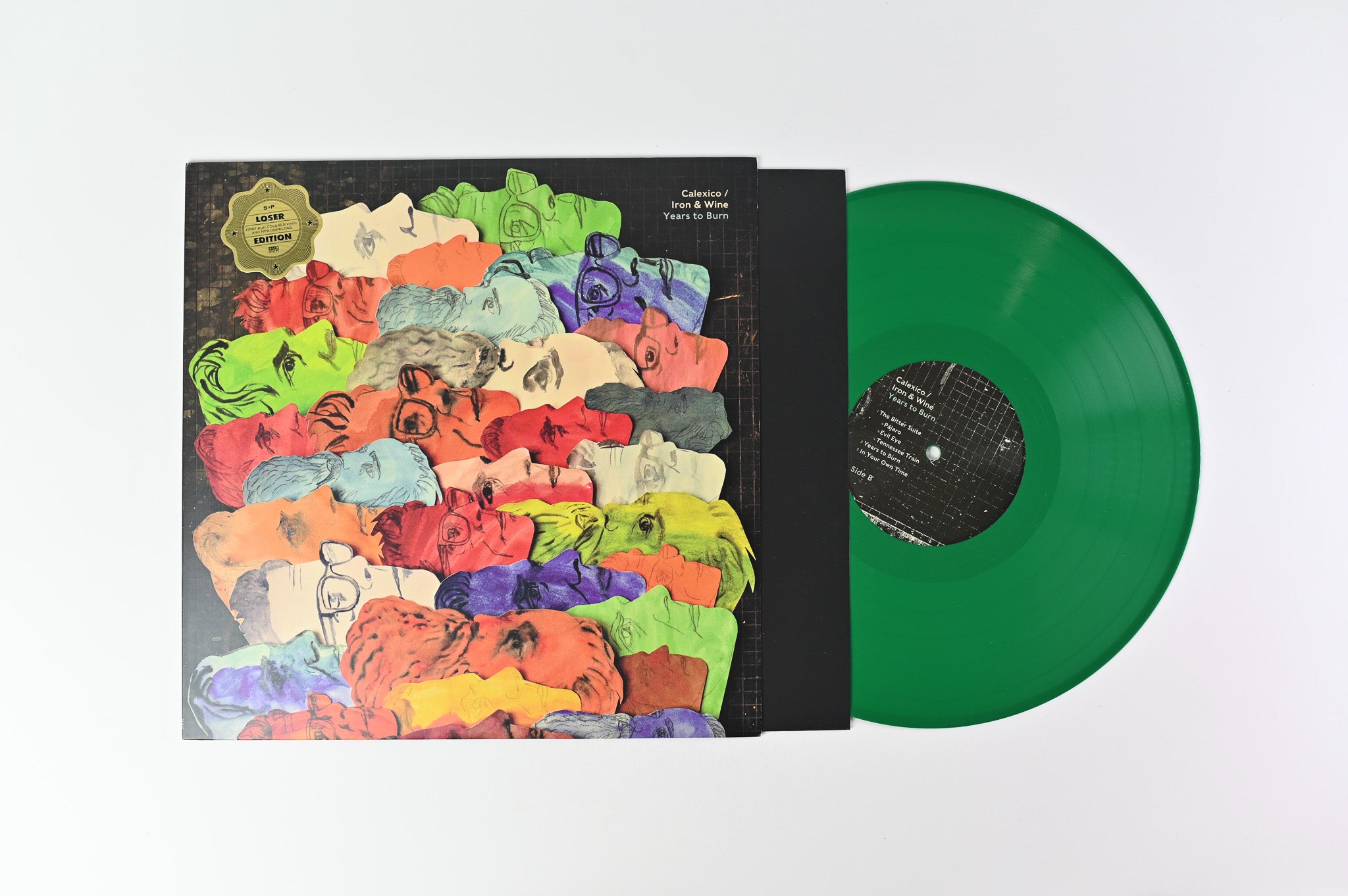 Calexico / Iron & Wine – Years To Burn on Sub Pop Lime Green Vinyl