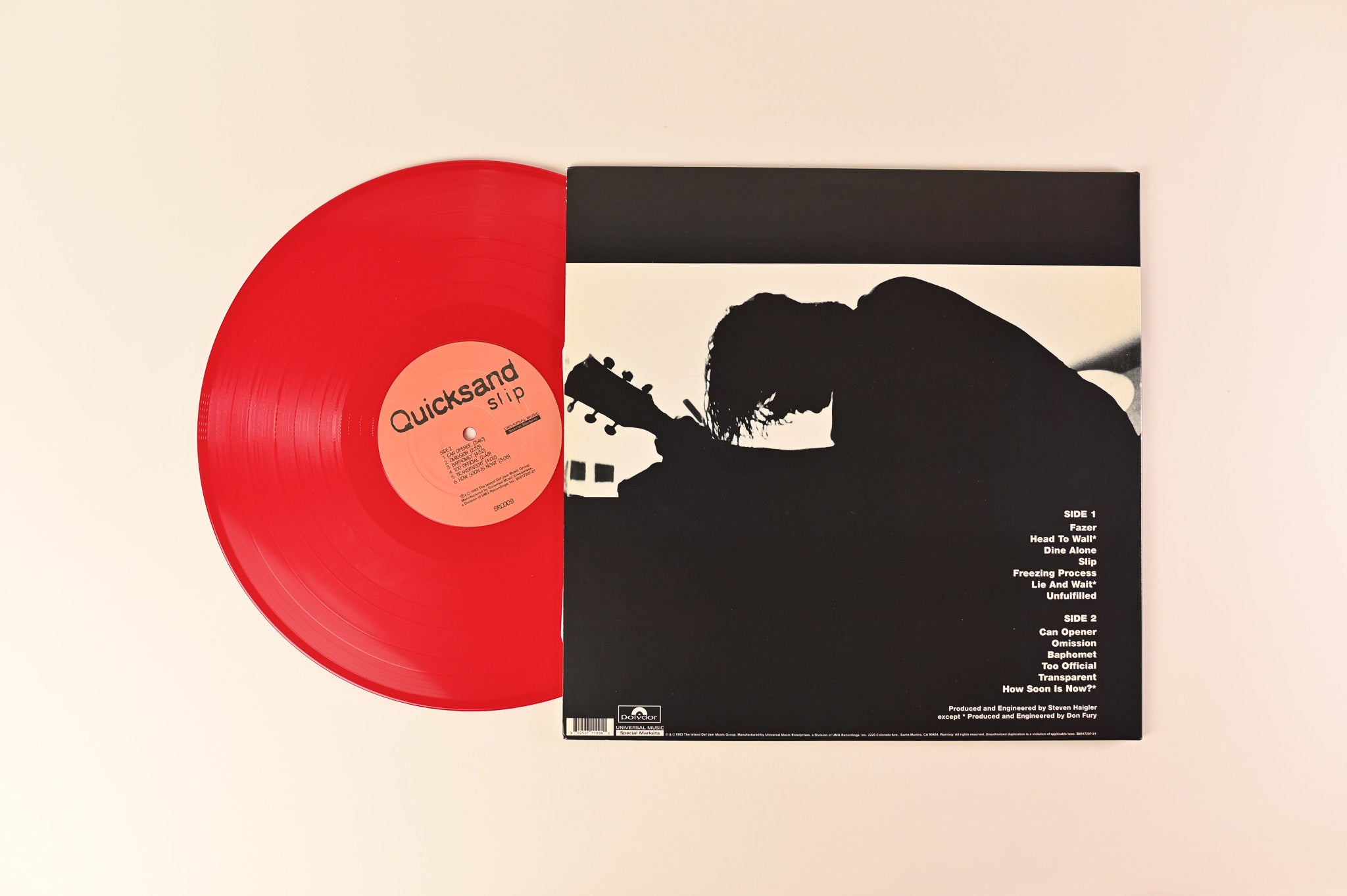 Quicksand - Slip on Polydor Red Vinyl