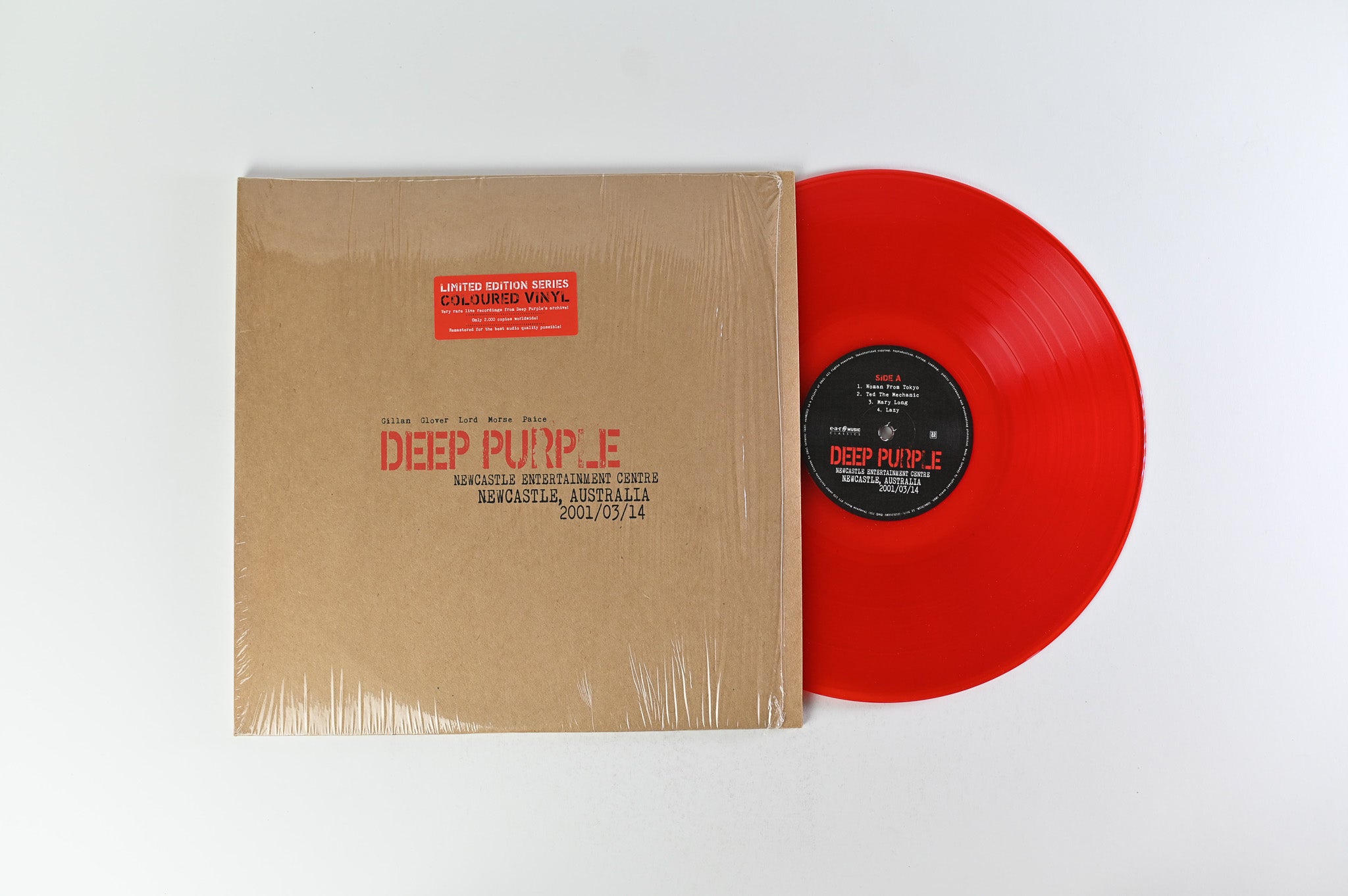 Deep Purple - Live In Newcastle 2001 on Ear Music Ltd Red Vinyl