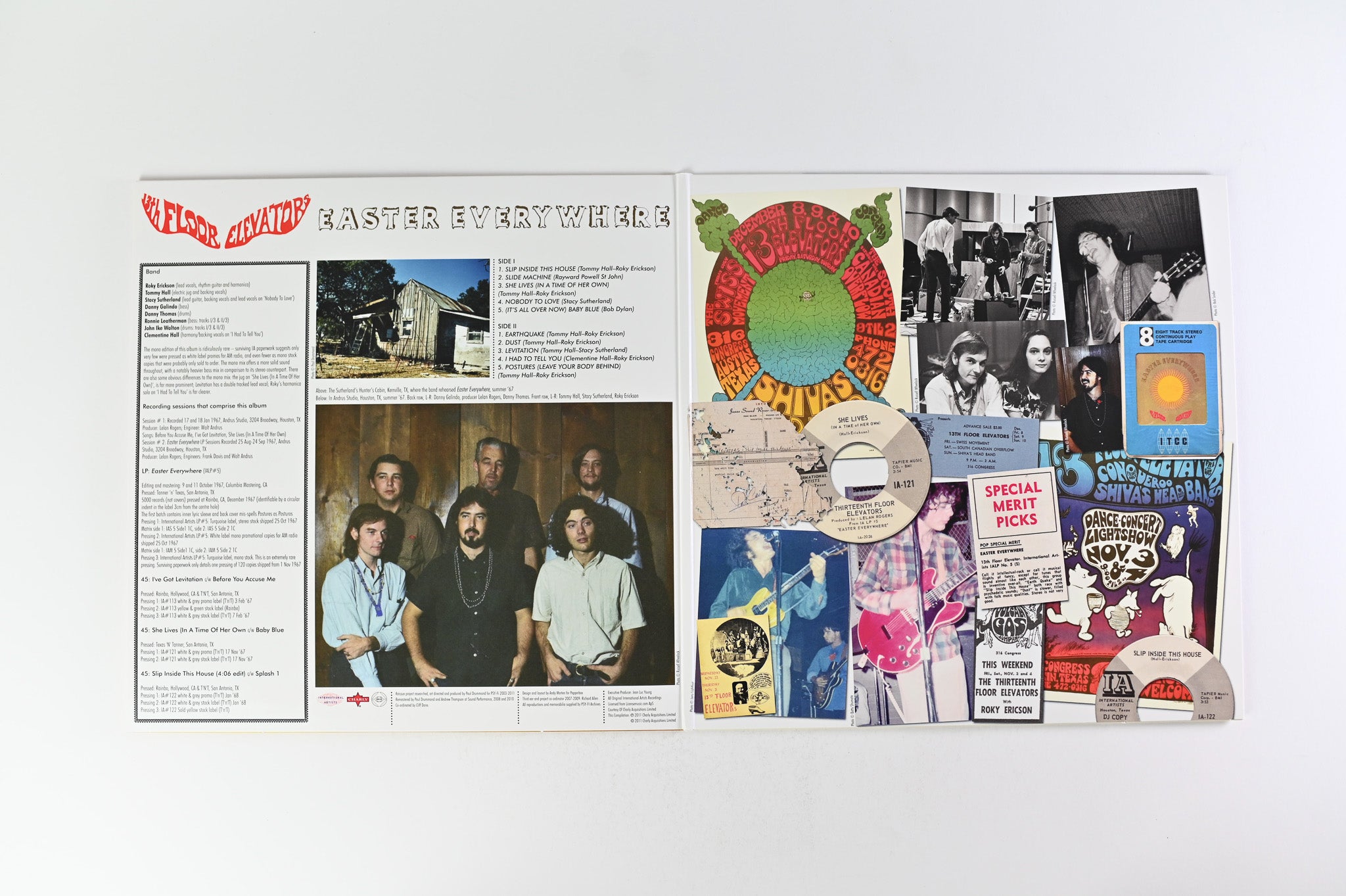 13th Floor Elevators - Easter Everywhere on IA Charly Ltd Clear Splatter Reissue