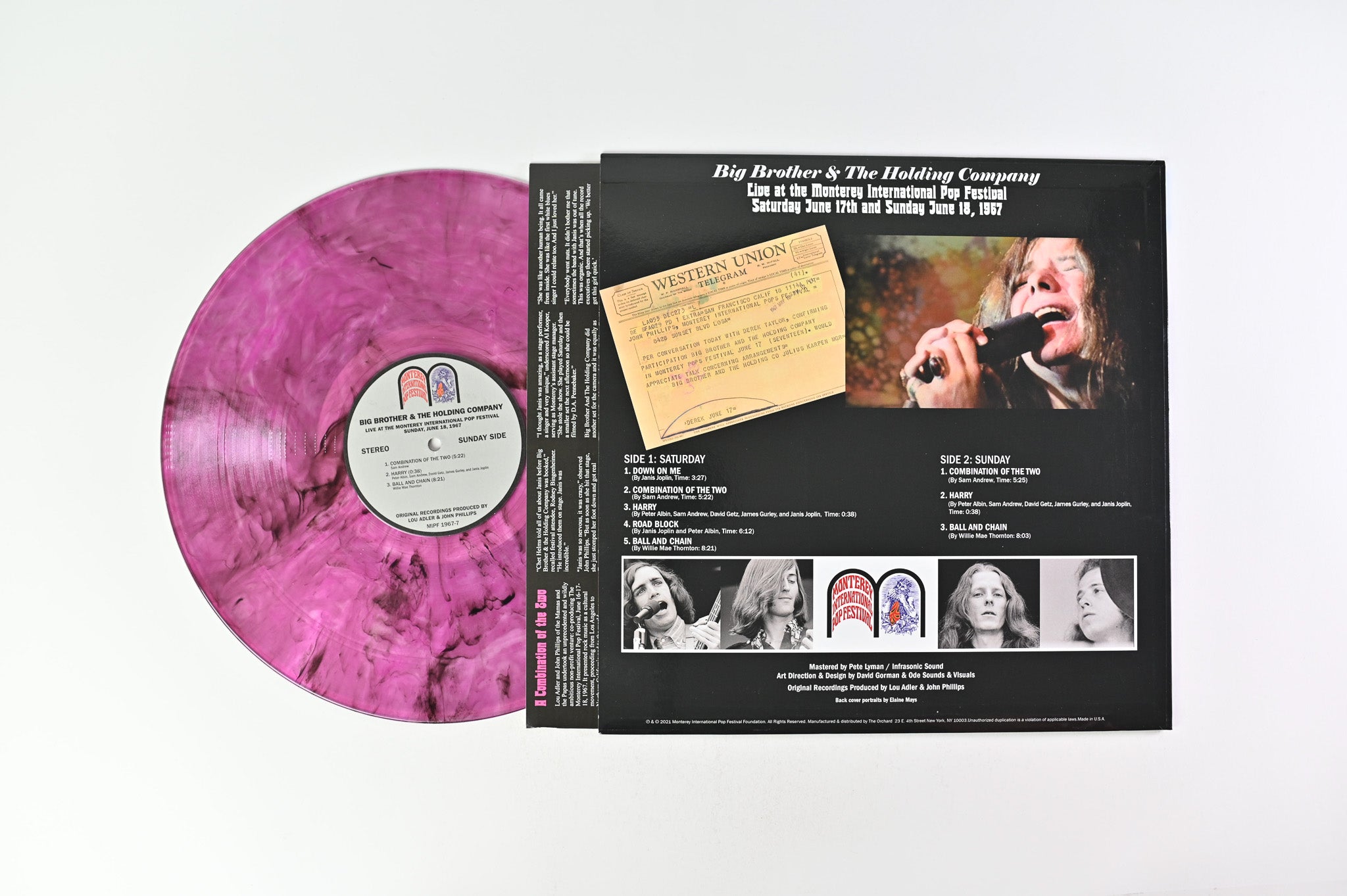 Big Brother & The Holding Company - Combination Of The Two (Live At The Monterey International Pop Festival) - Colored Vinyl