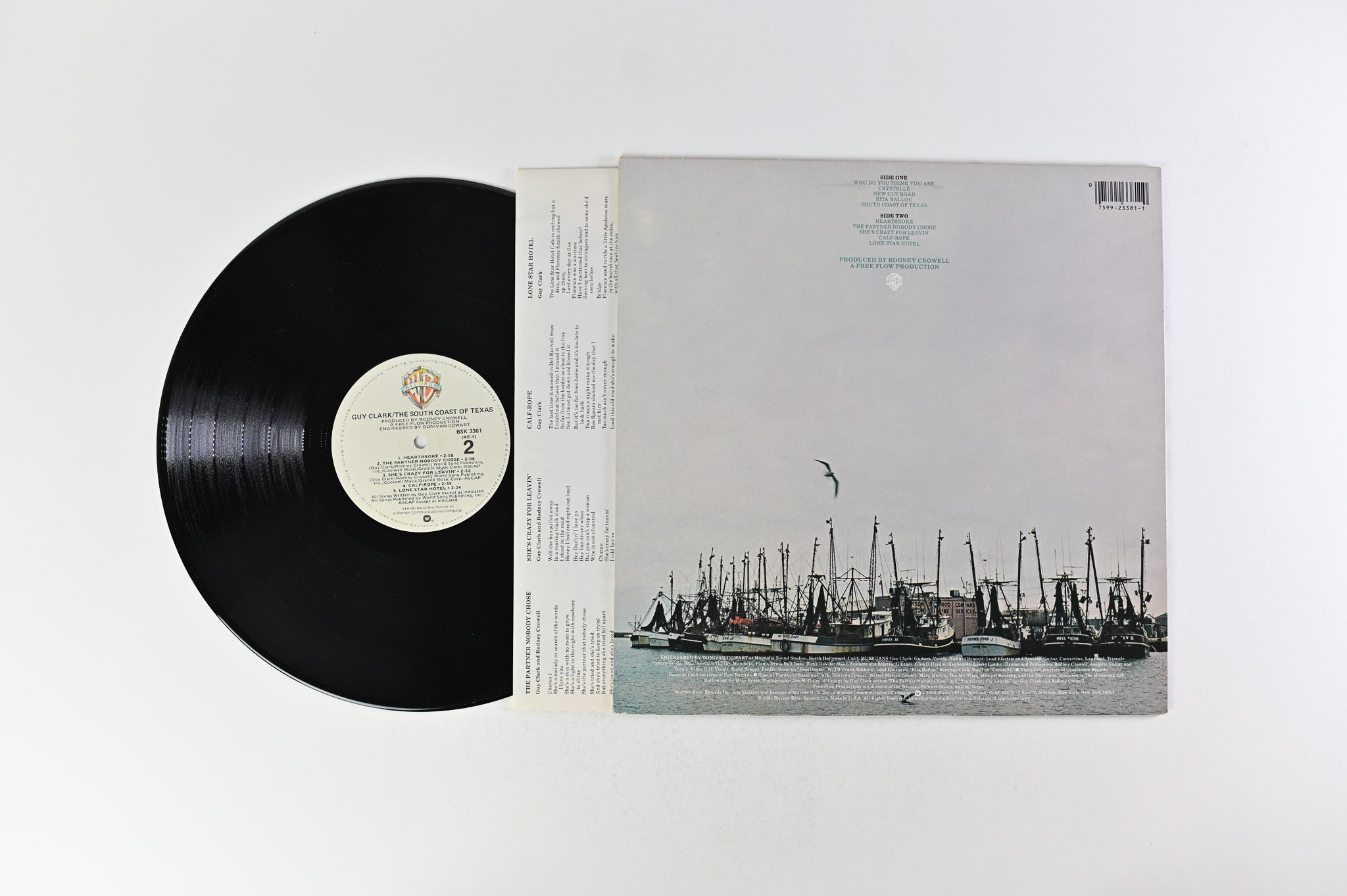 Guy Clark - The South Coast Of Texas on Warner Bros