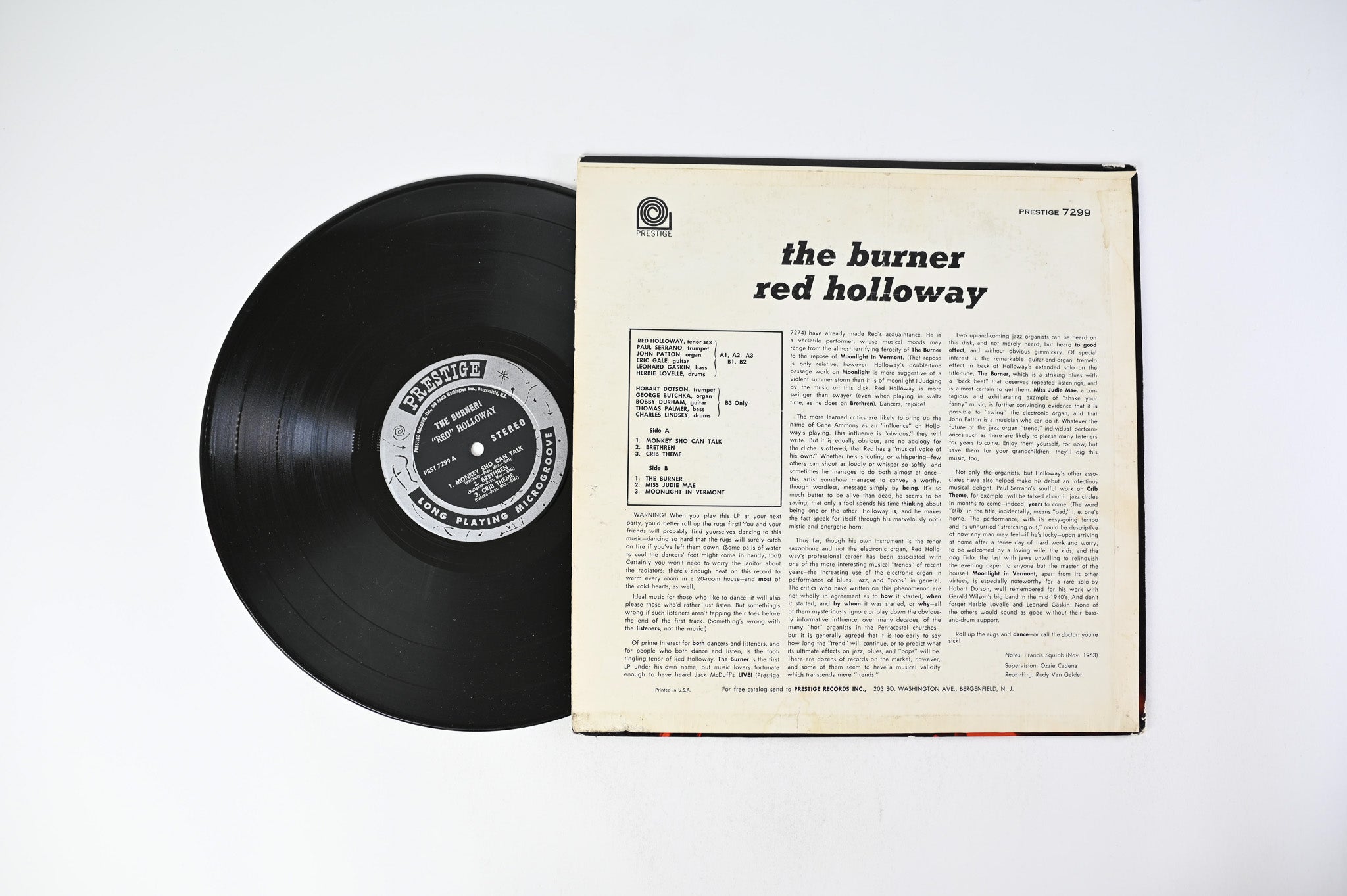 Red Holloway - The Burner on Prestige - Stereo