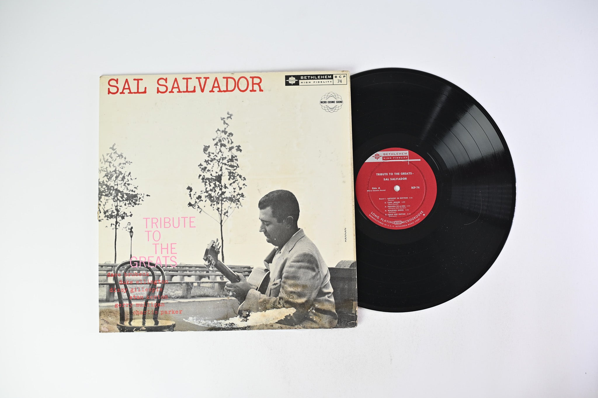Sal Salvador - Tribute To The Greats on Bethlehem Records - Mono