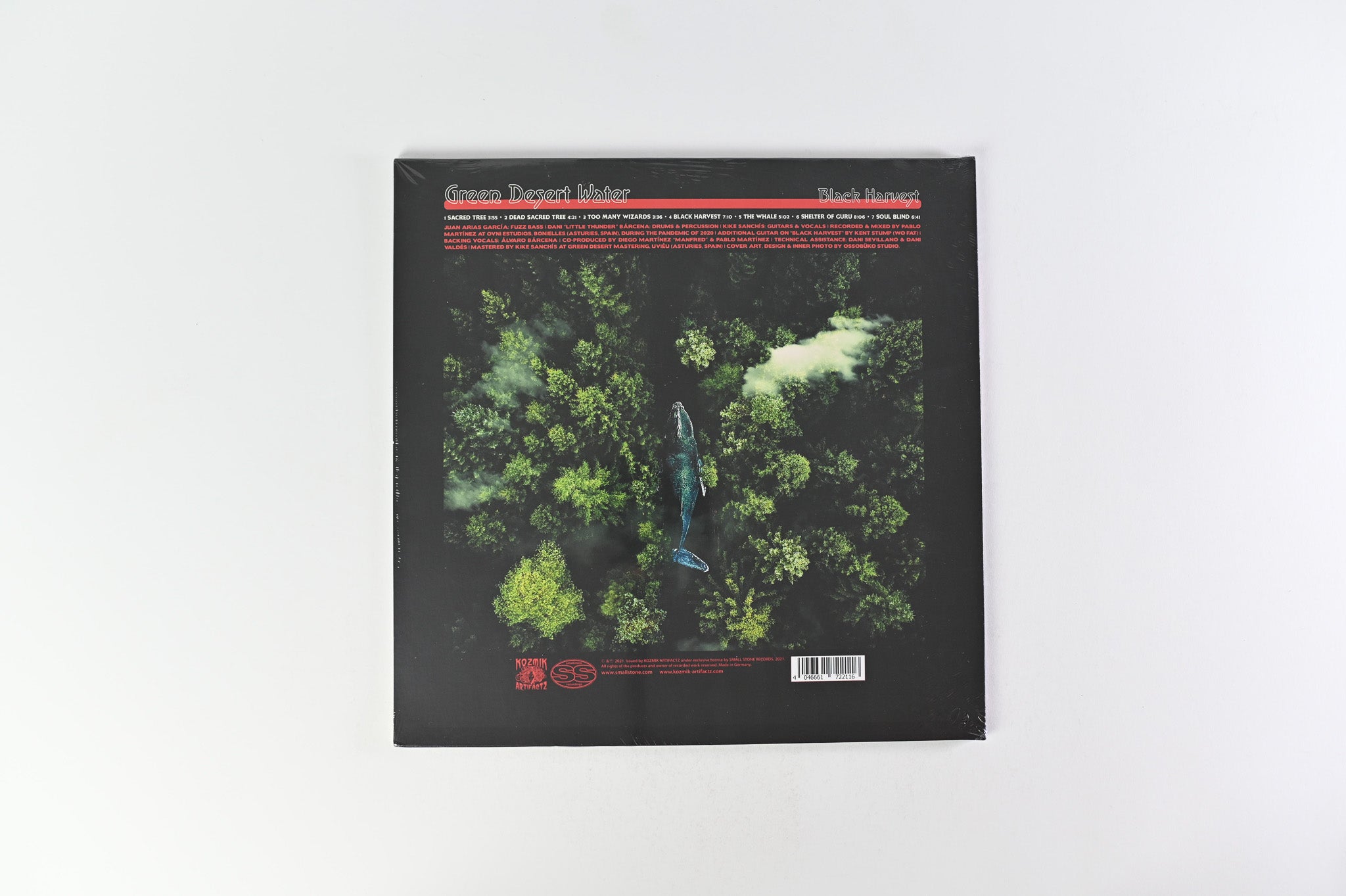 Green Desert Water - Black Harvest SEALED on Kozmik Artifactz/Small Stone Records Green & Black Marbled Vinyl