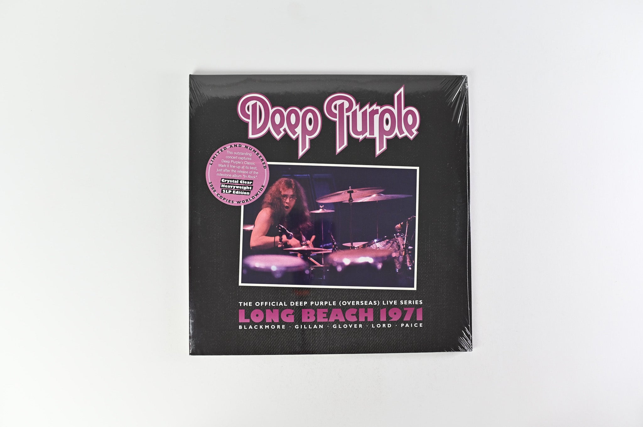 Deep Purple - Live In Long Beach 1971 Reissue Numbered SEALED on Ear Music Crystal Clear Vinyl