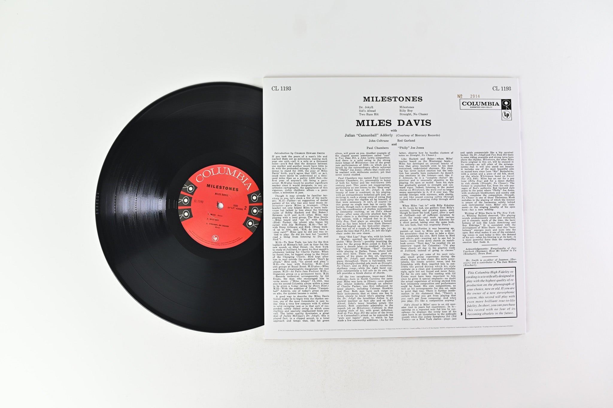 Miles Davis - Milestones on Columbia RSD 2013 Ltd Numbered Mono Reissue