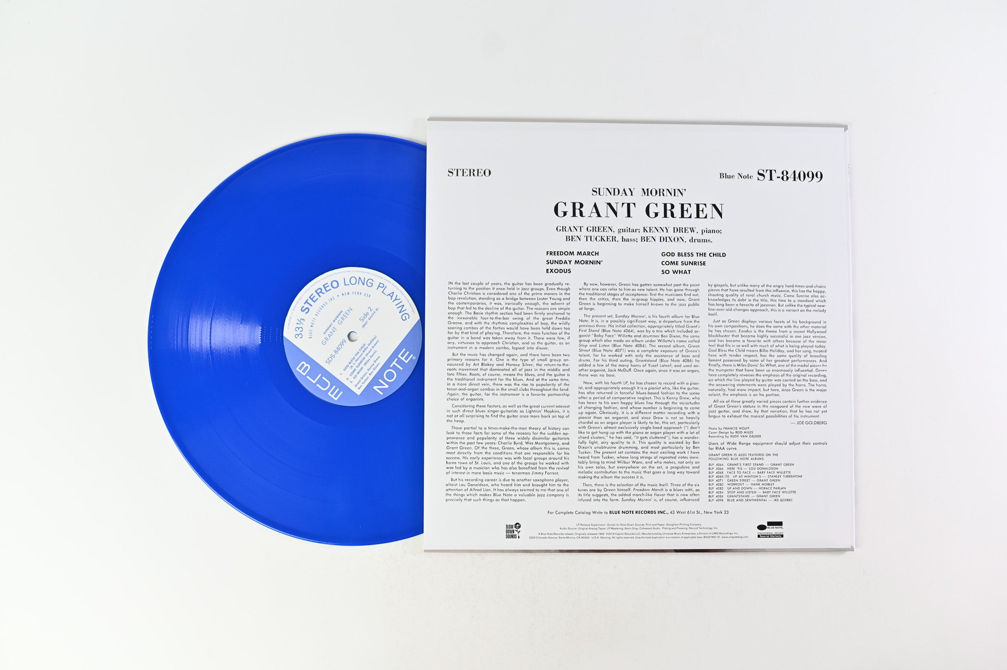 Grant Green - Sunday Mornin' on Blue Note Blue Vinyl Reissue