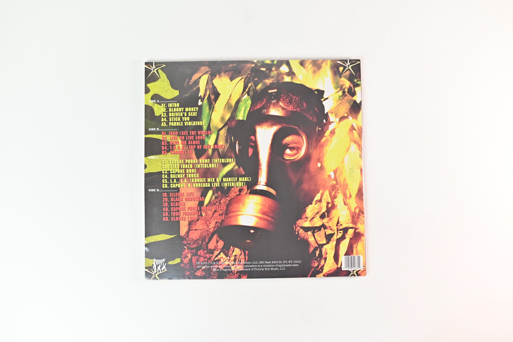 Capone -N- Noreaga - The War Report on Tommy Boy Ltd Clear With Red & Blue Splatter Reissue Sealed