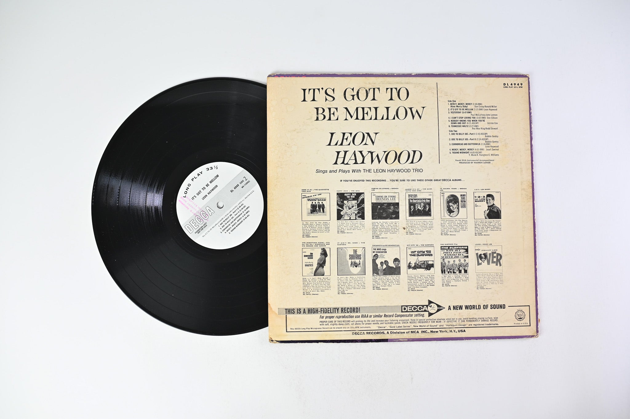 Leon Haywood - It's Got To Be Mellow on Decca - Mono Promo