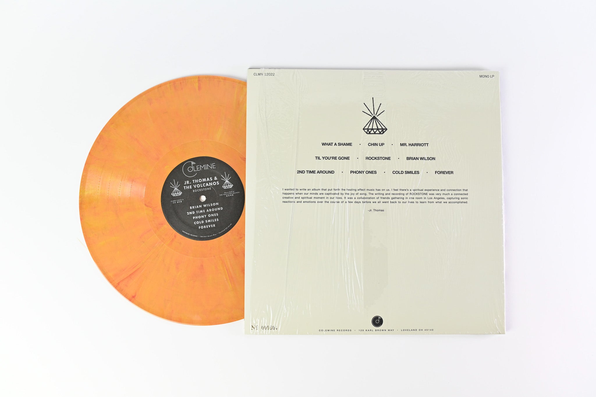 Jr. Thomas & The Volcanos - Rockstone on Colemine Ltd Numbered Lava Colored Vinyl