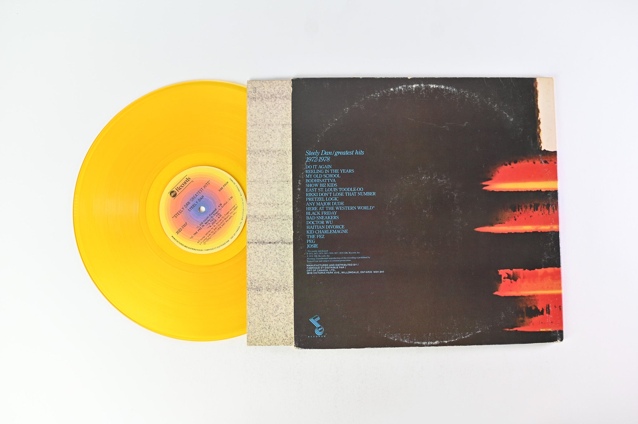 Steely Dan - Greatest Hits on ABC Yellow Vinyl Canadian Pressing