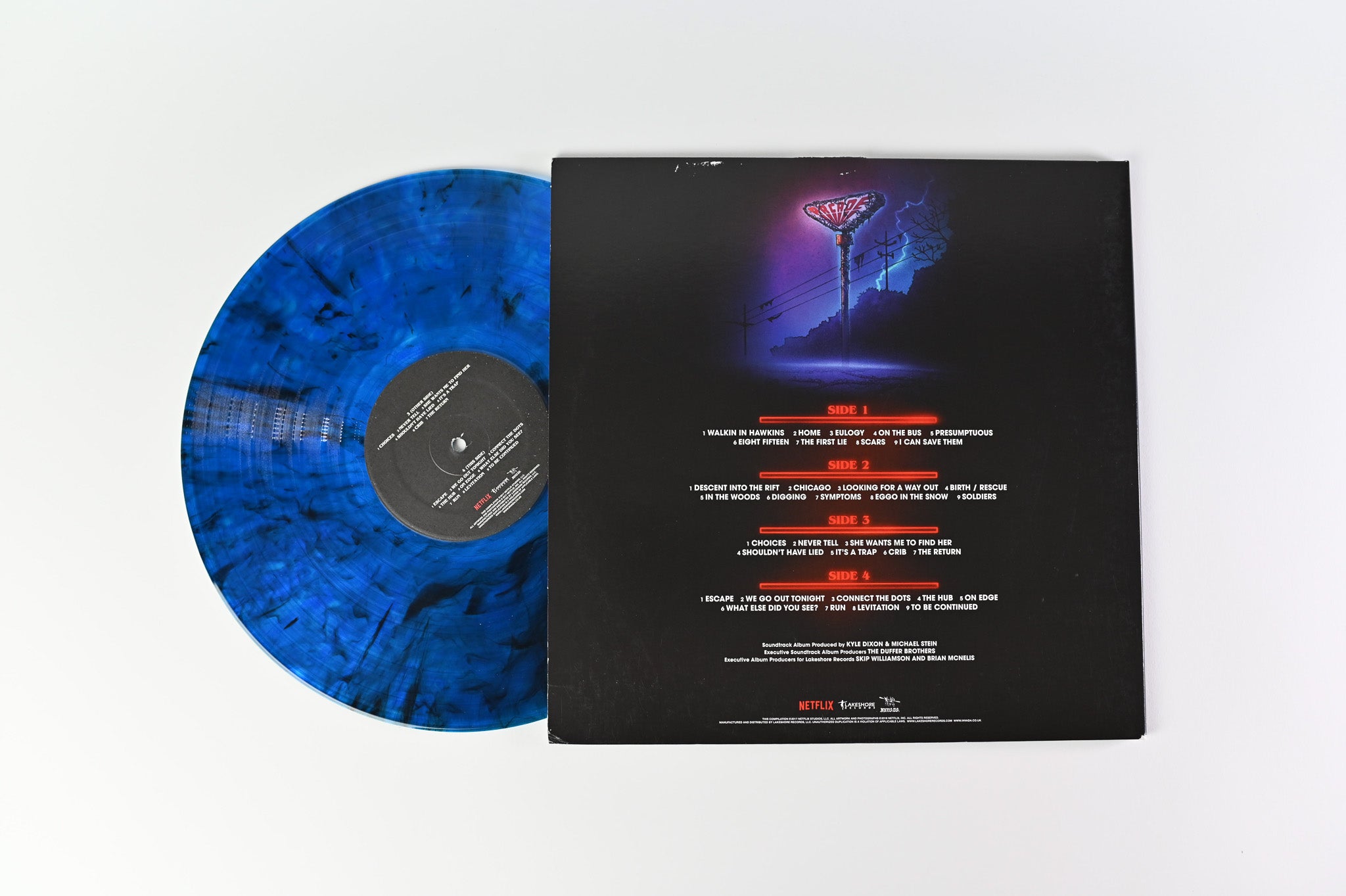 Kyle Dixon - Stranger Things 2 (A Netflix Original Series) on Lakeshore Blue Transparent w/ Black Smoke