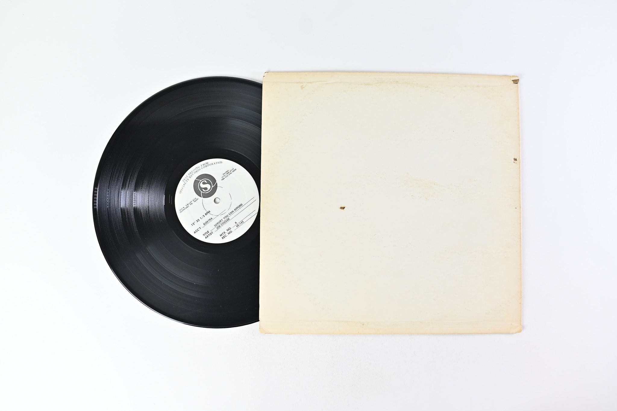 Joe Cocker - Luxury You Can Afford on Asylum Records - TEST pressing