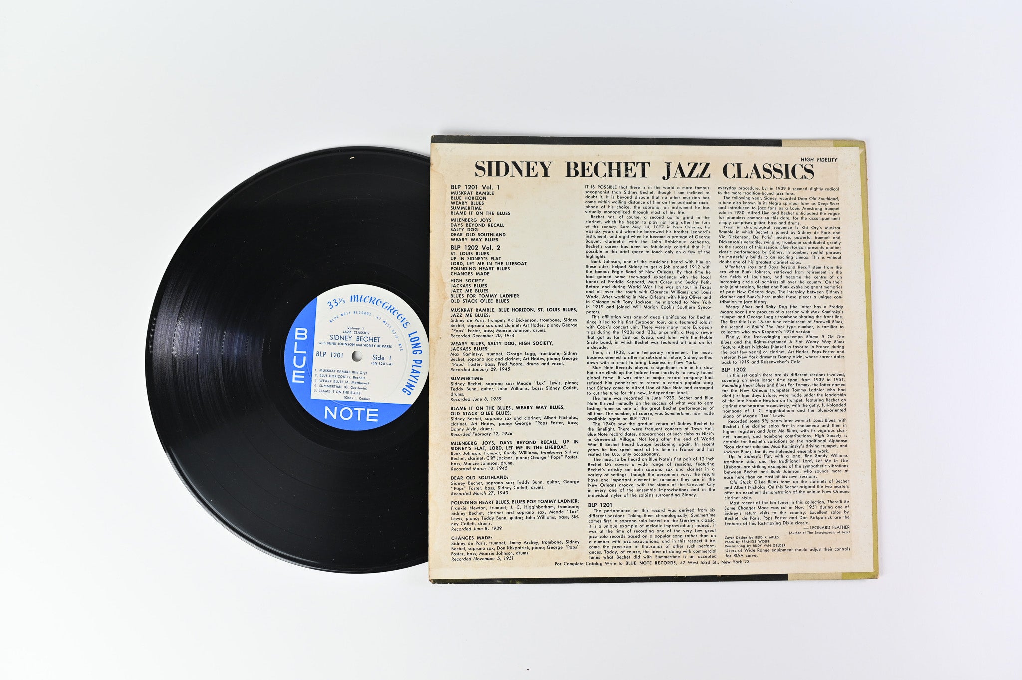 Sidney Bechet - Jazz Classics Volume 1 on Blue Note Mono W 63rd Deep Groove