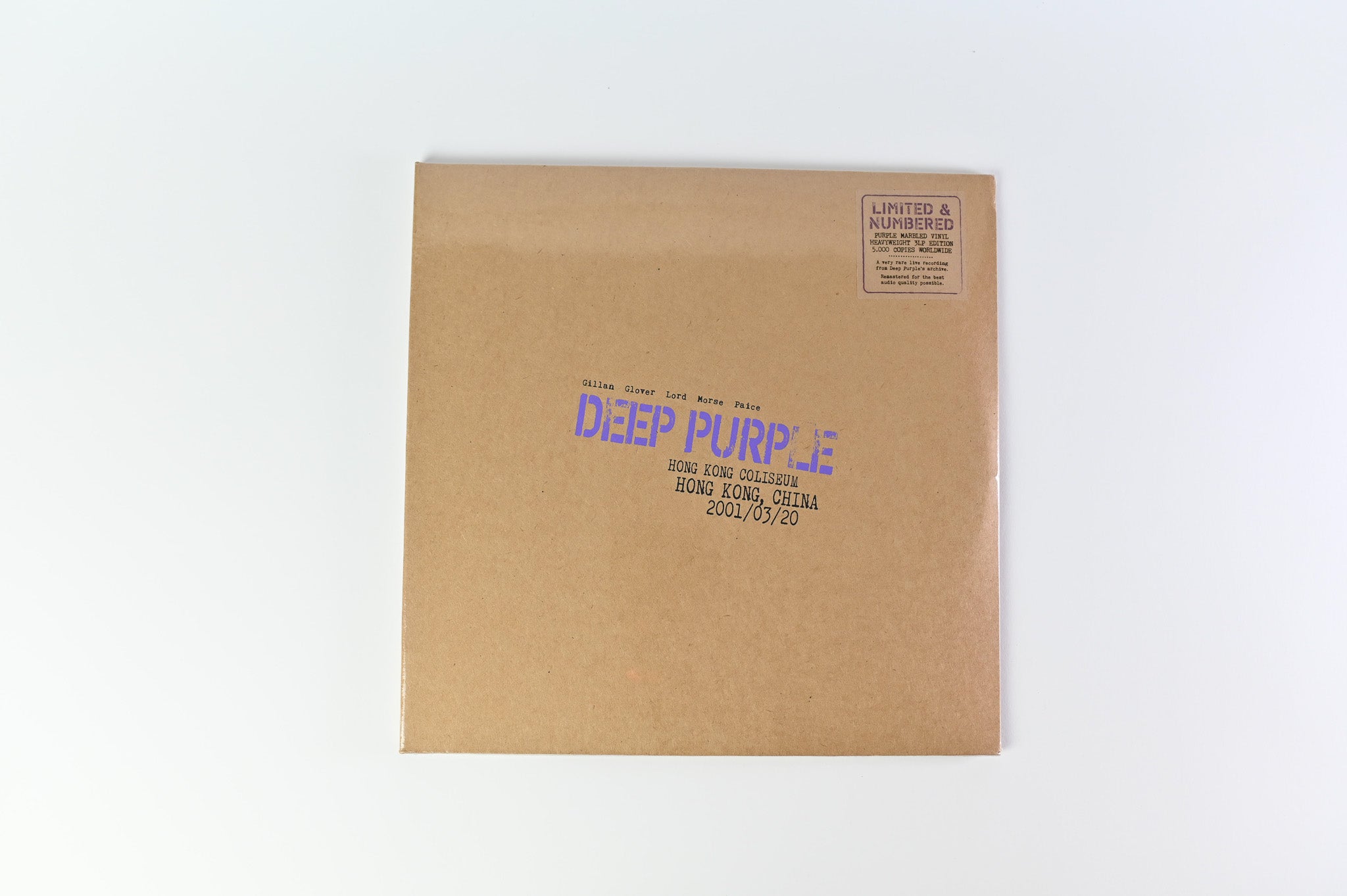 Deep Purple - Live In Hong Kong 2001 on Ear Music Classics Ltd Purple Marble Sealed