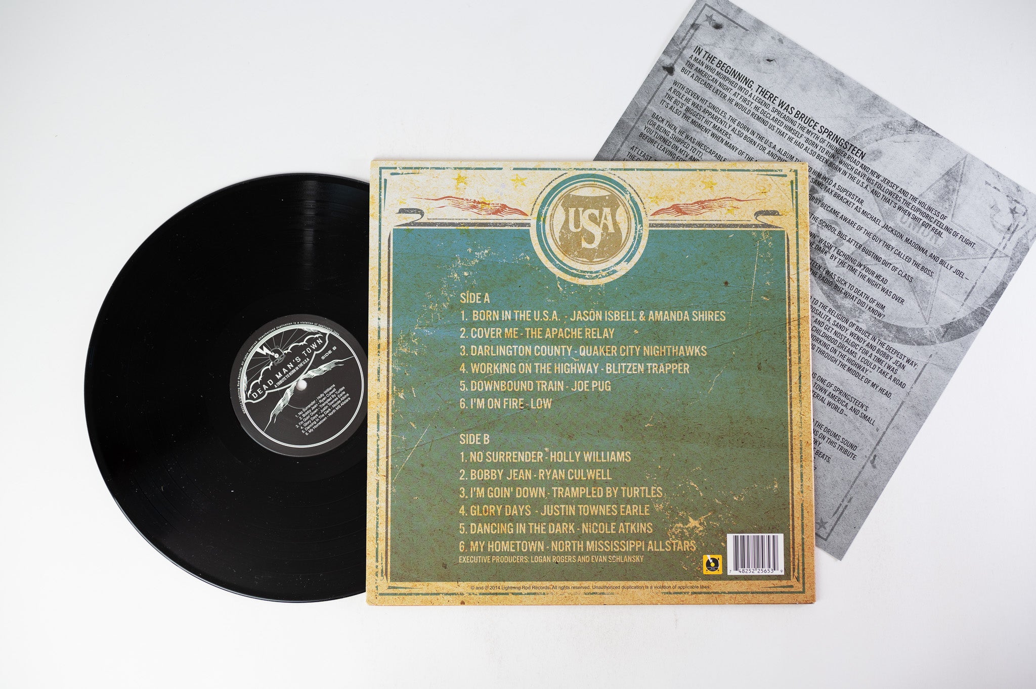 Various - Dead Man's Town (A Tribute To Born In The U.S.A.) on Lightning Rod Records