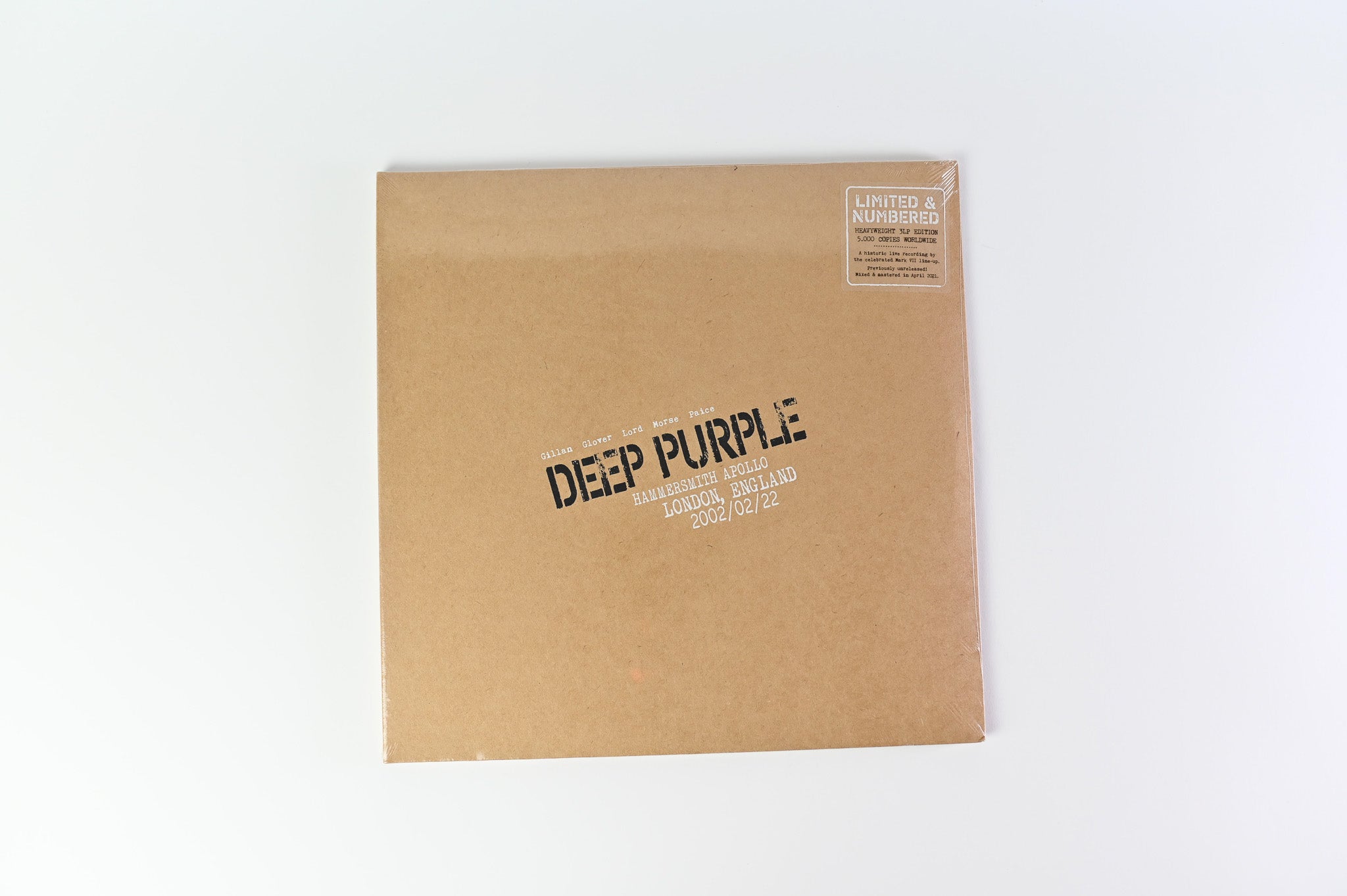 Deep Purple - Live In London 2002 on Ear Music Classics Ltd Numbered Sealed