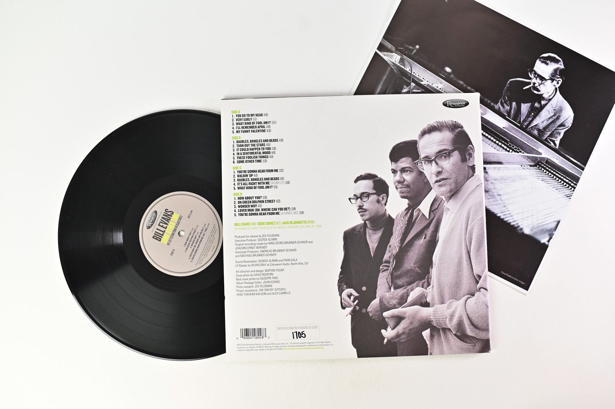 Bill Evans - Some Other Time (The Lost Session From The Black Forest) on Resonance Records