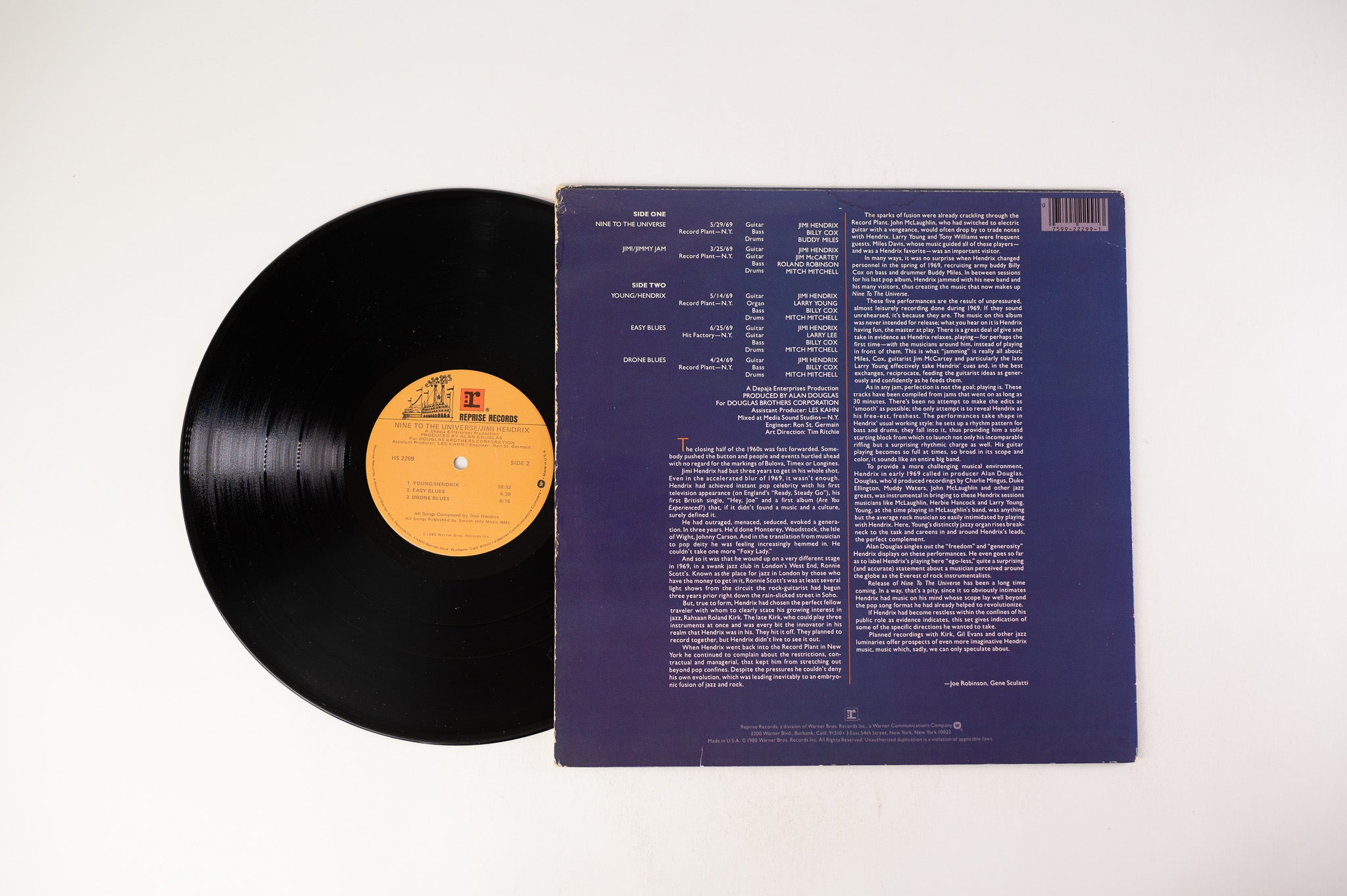 Jimi Hendrix - Nine To The Universe on Reprise Records