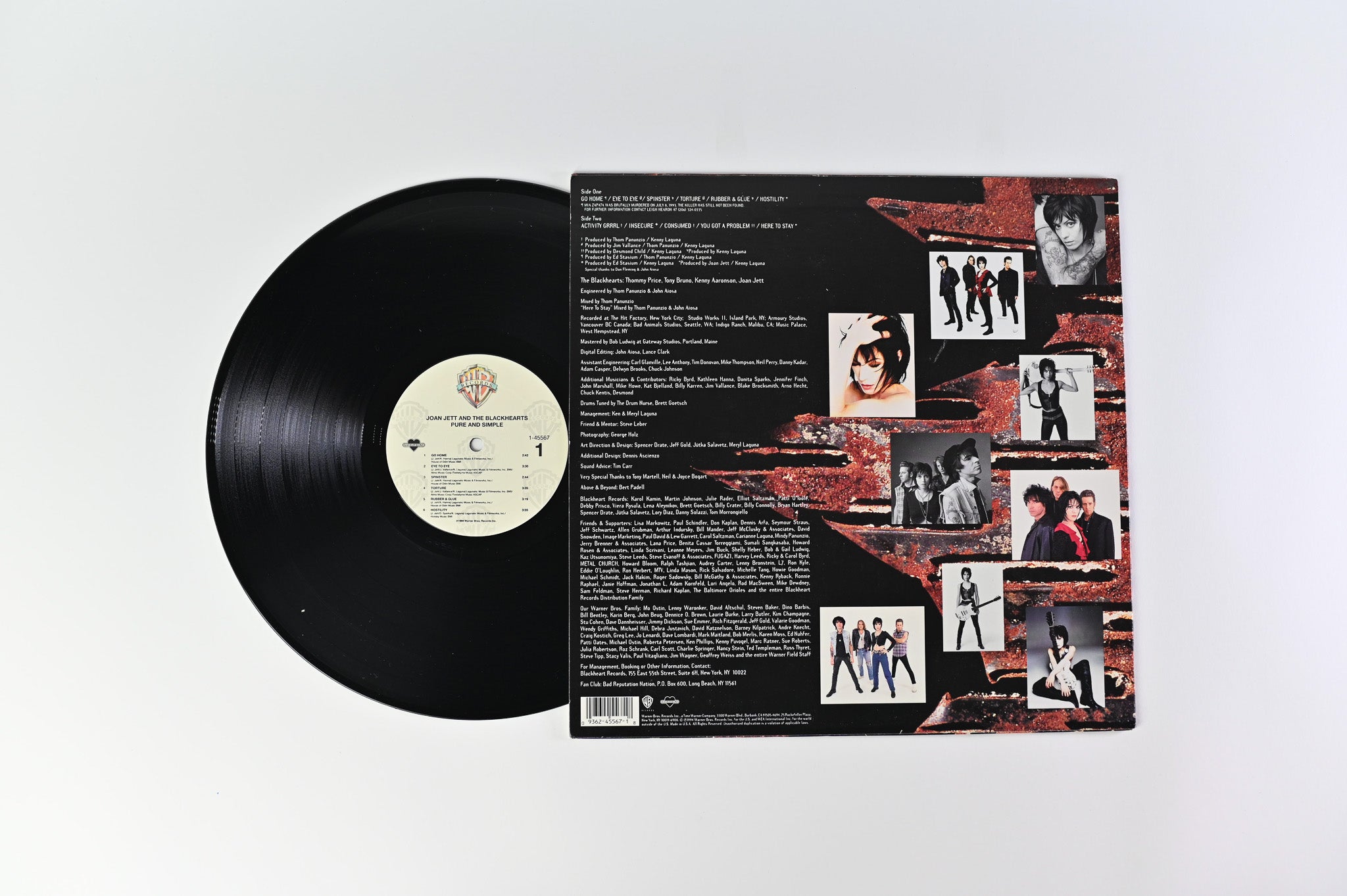 Joan Jett & The Blackhearts - Pure And Simple on Warner Bros/Blackheart Records