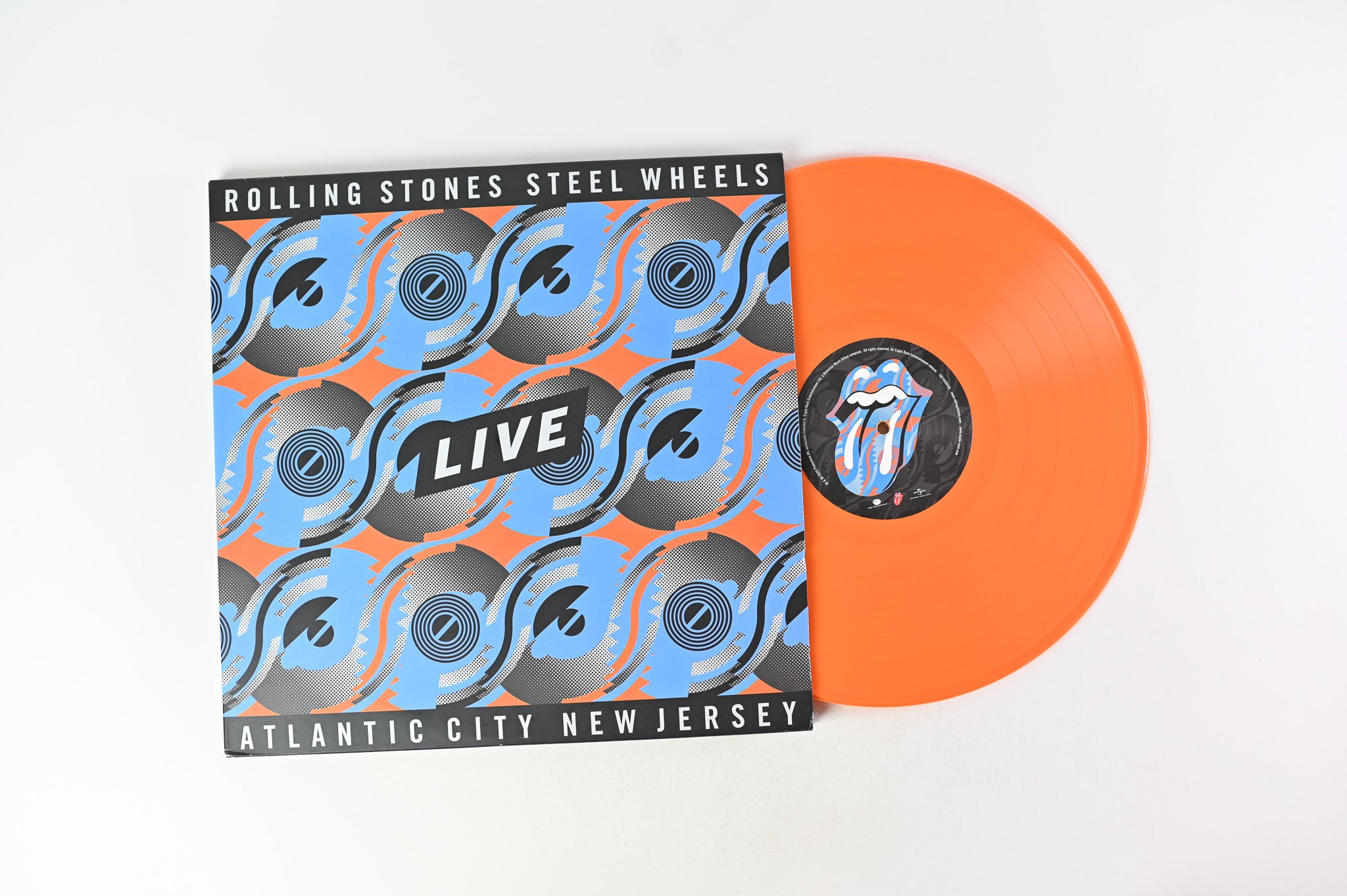 The Rolling Stones - Steel Wheels Live Atlantic City New Jersey on Rolling Stones Records / Eagle Rock Entertainment - Orange & Blue Vinyl