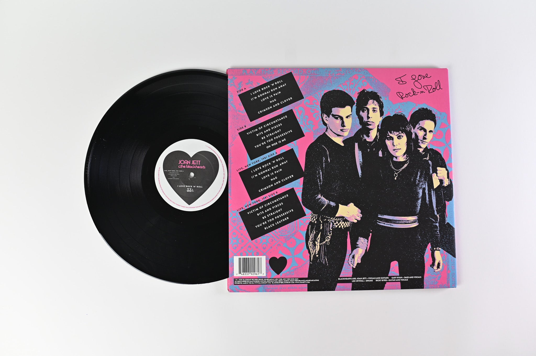 Joan Jett & The Blackhearts - I Love Rock 'n' Roll Reissue 33 1/3 Anniversary Edition on Blackheart Records