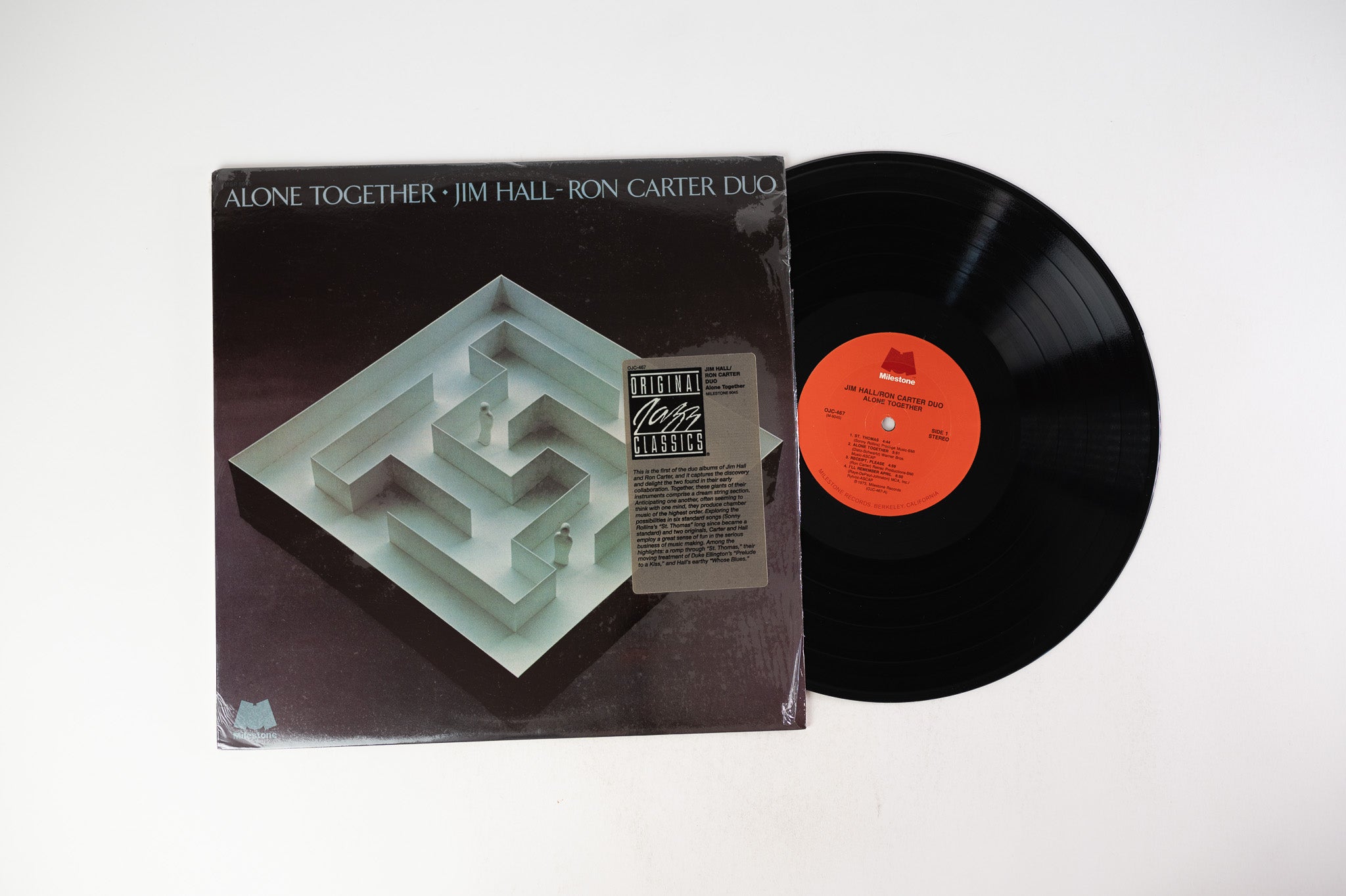 Jim Hall / Ron Carter Duo - Alone Together on Milestone / Original Jazz Classics