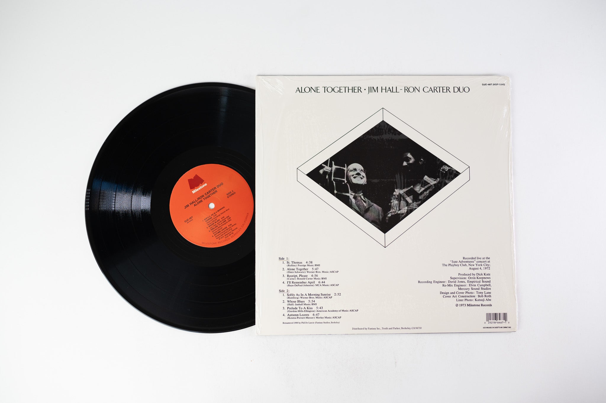 Jim Hall / Ron Carter Duo - Alone Together on Milestone / Original Jazz Classics