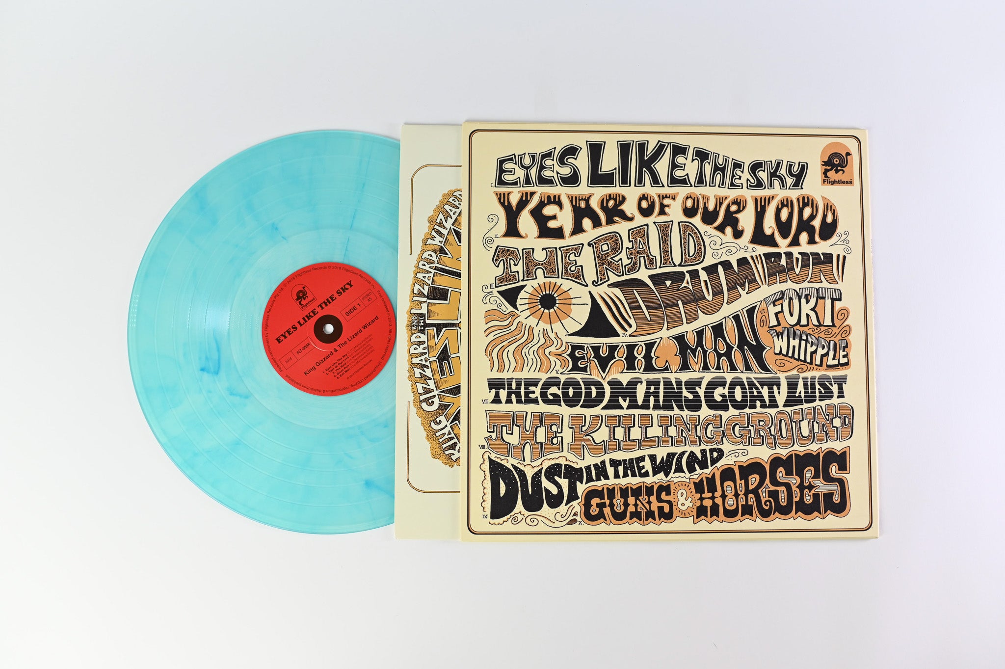 King Gizzard And The Lizard Wizard - Eyes Like The Sky Limited Reissue on Flightless Gun Smoke Vinyl