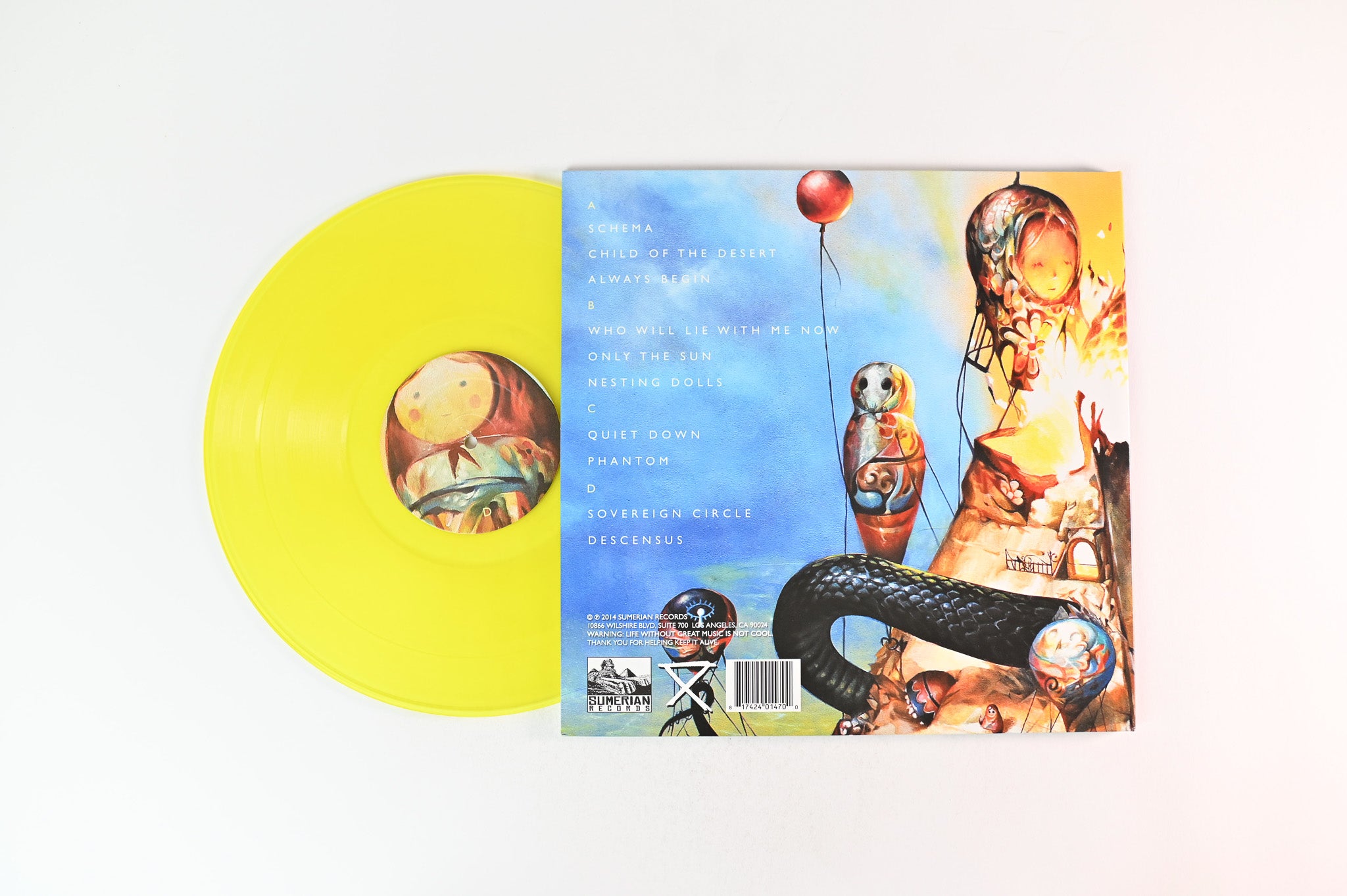 Circa Survive - Descensus on Sumerian Ltd Yellow Transparent