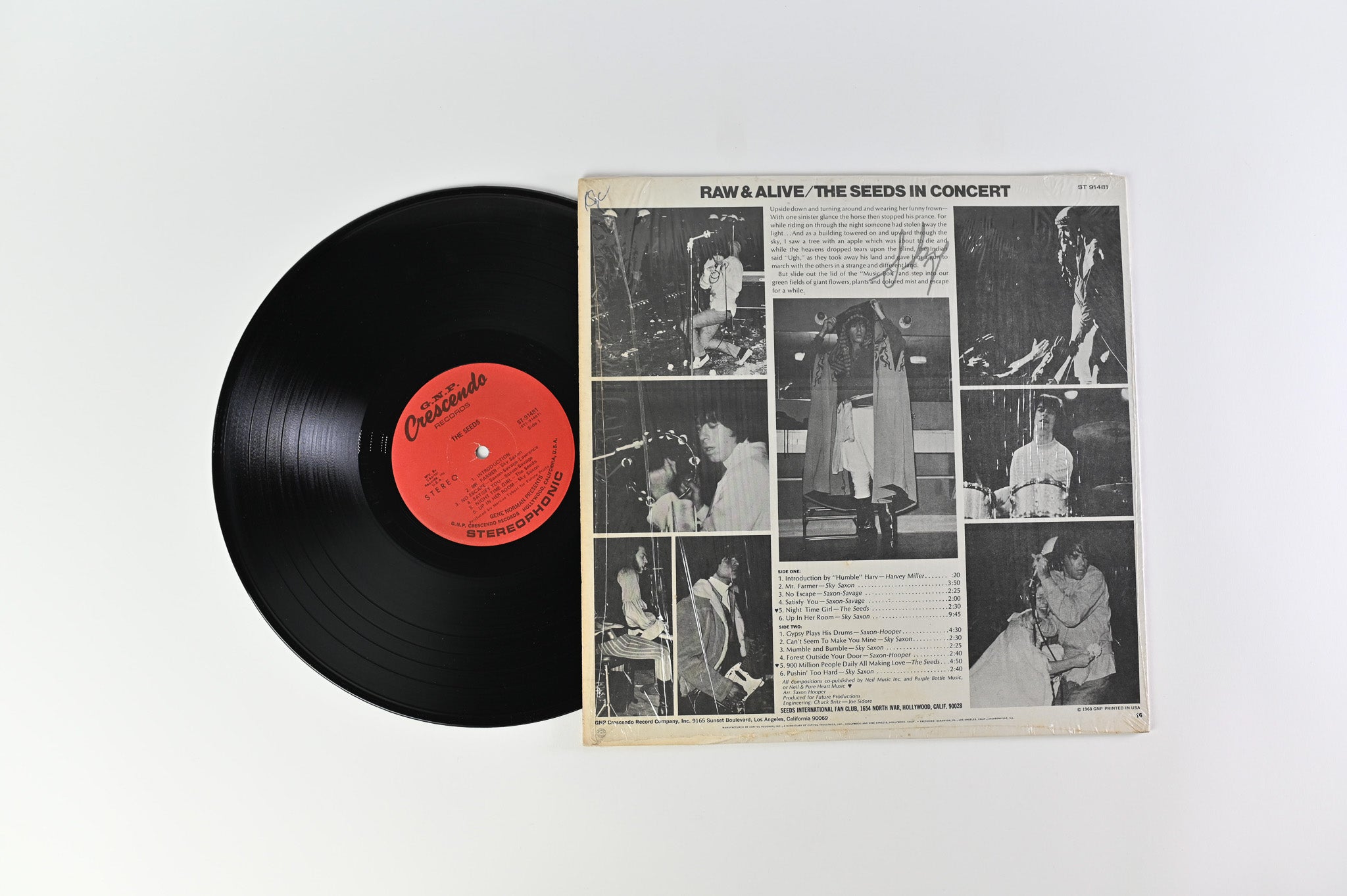 The Seeds - Raw & Alive In Concert At Merlin's Music Box on GNP Crescendo