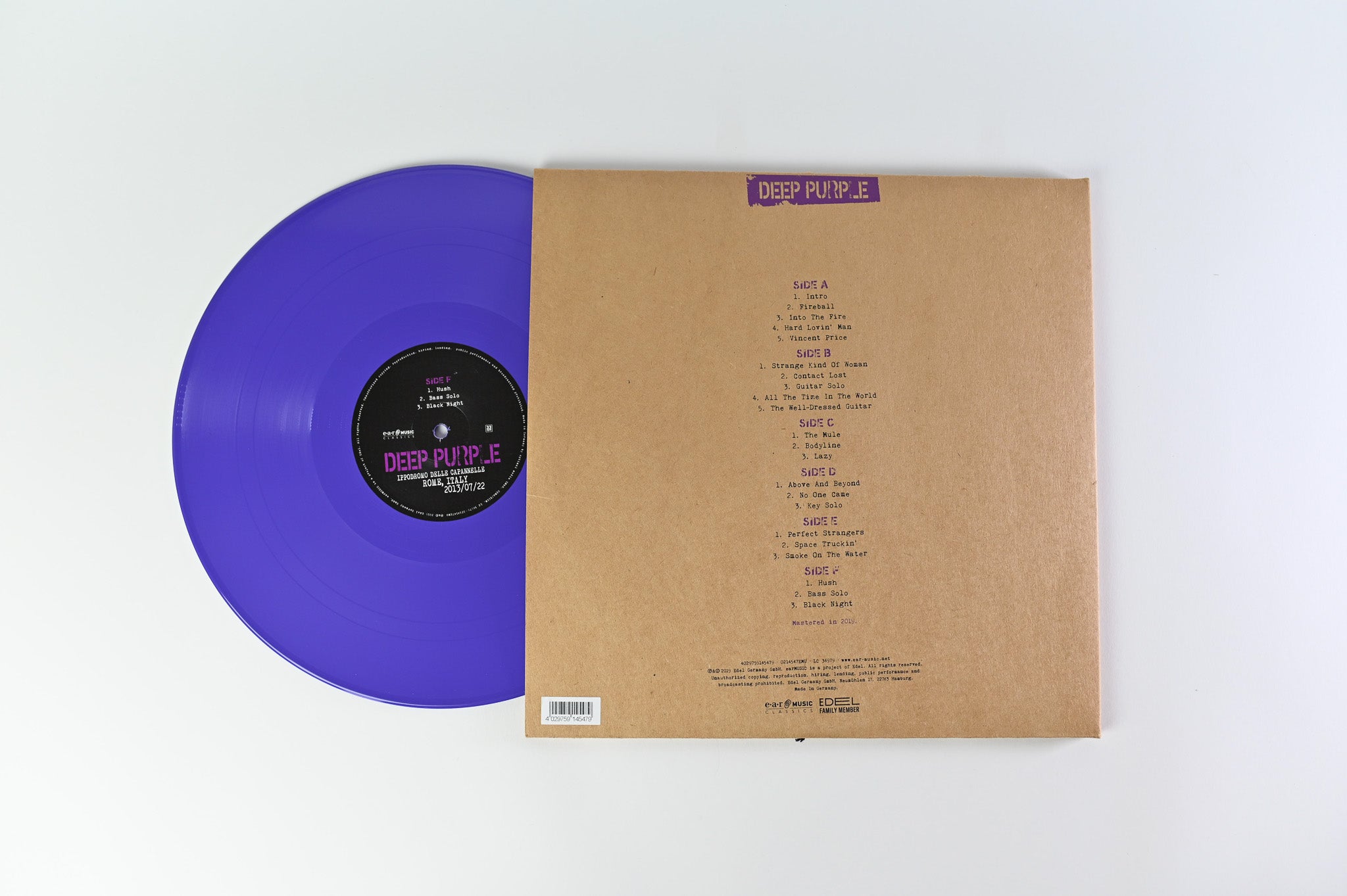 Deep Purple - Live In Rome 2013 on Ear Music Classics Purple Vinyl