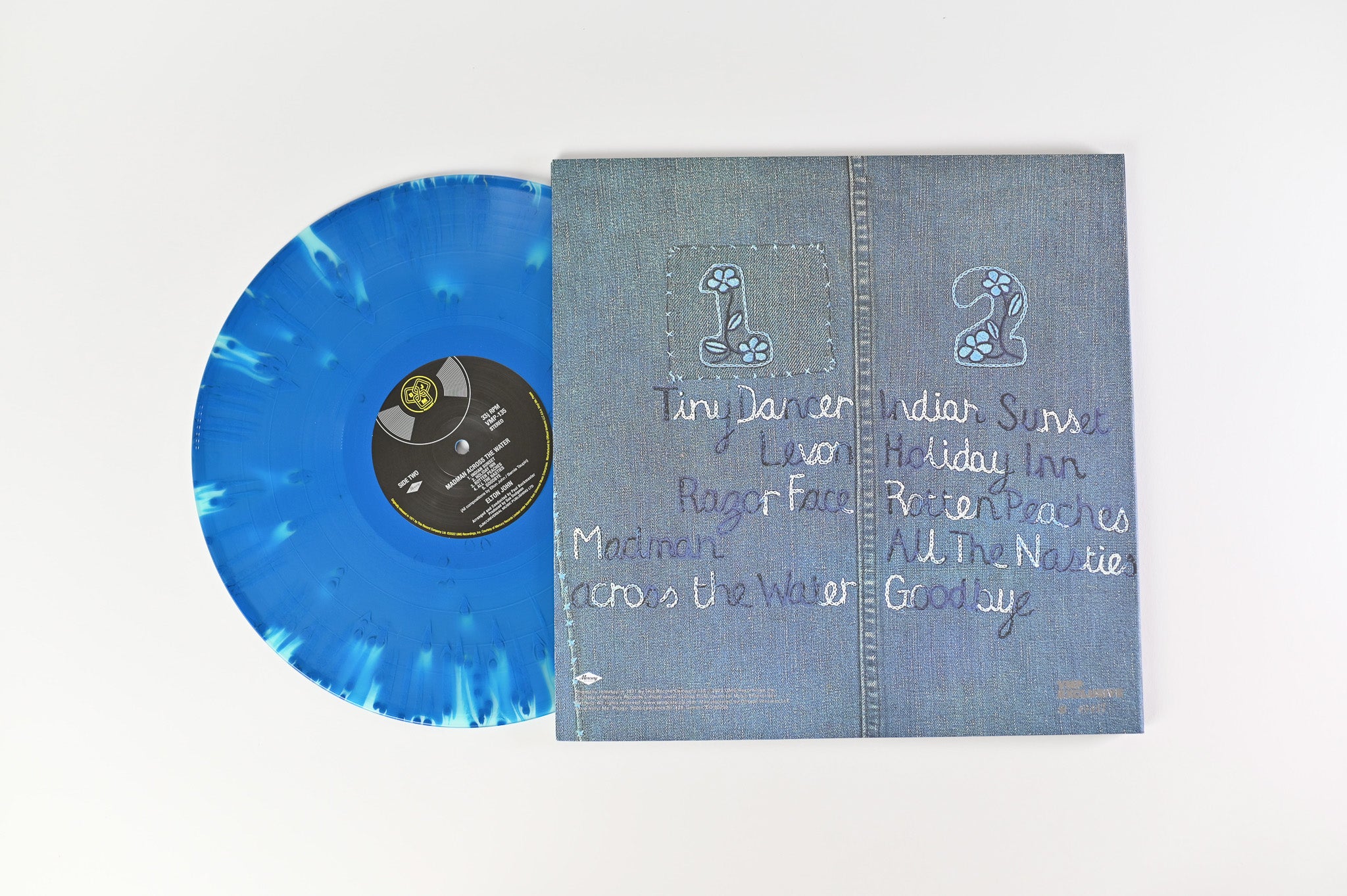 Elton John - Madman Across The Water Vinyl Me Please Ltd Numbered Blue Jean Baby Vinyl Reissue