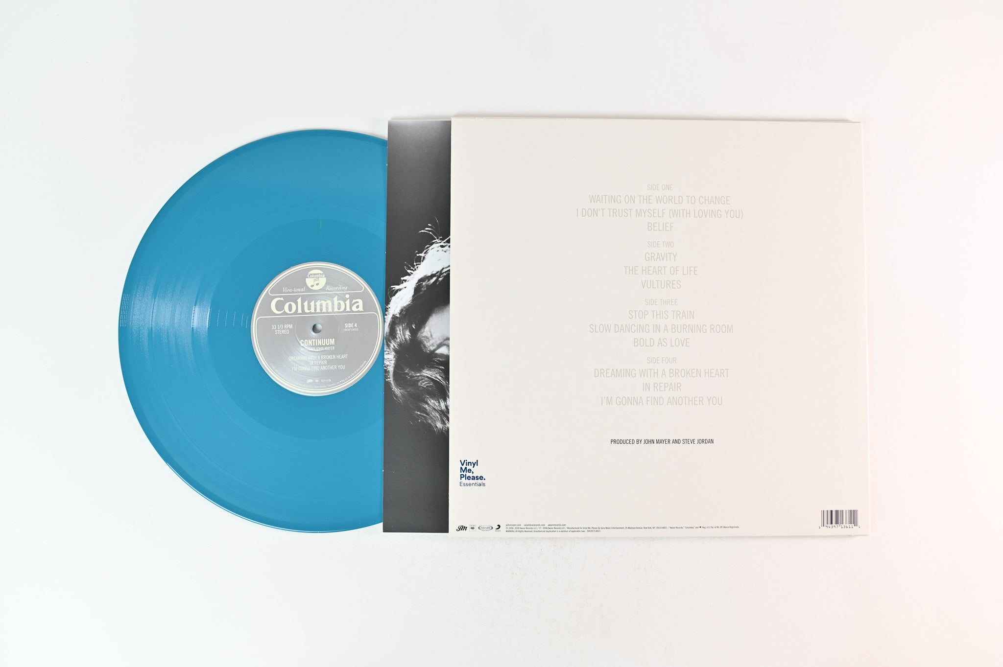 John Mayer - Continuum on Aware Vinyl Me Please Turquoise Reissue
