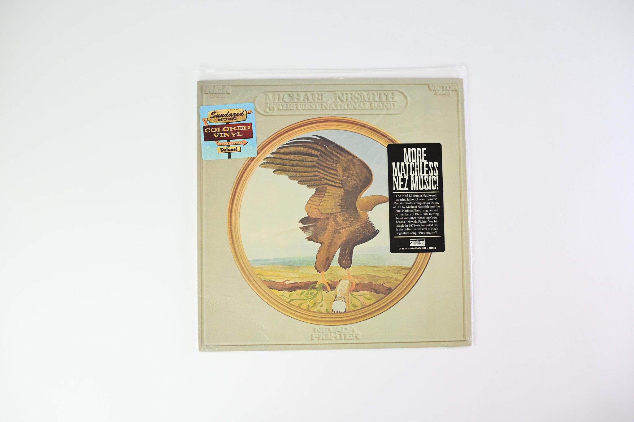 Michael Nesmith & The First National Band - Nevada Fighter on Sundazed Reissue on White Vinyl