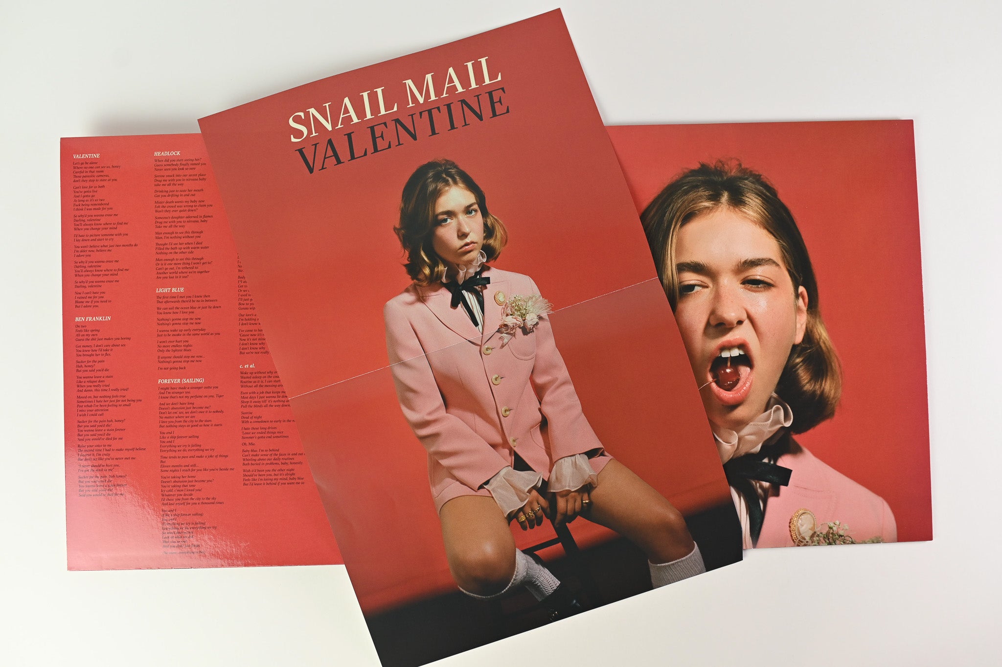 Snail Mail - Valentine on Matador Ltd White & Gold Explosion