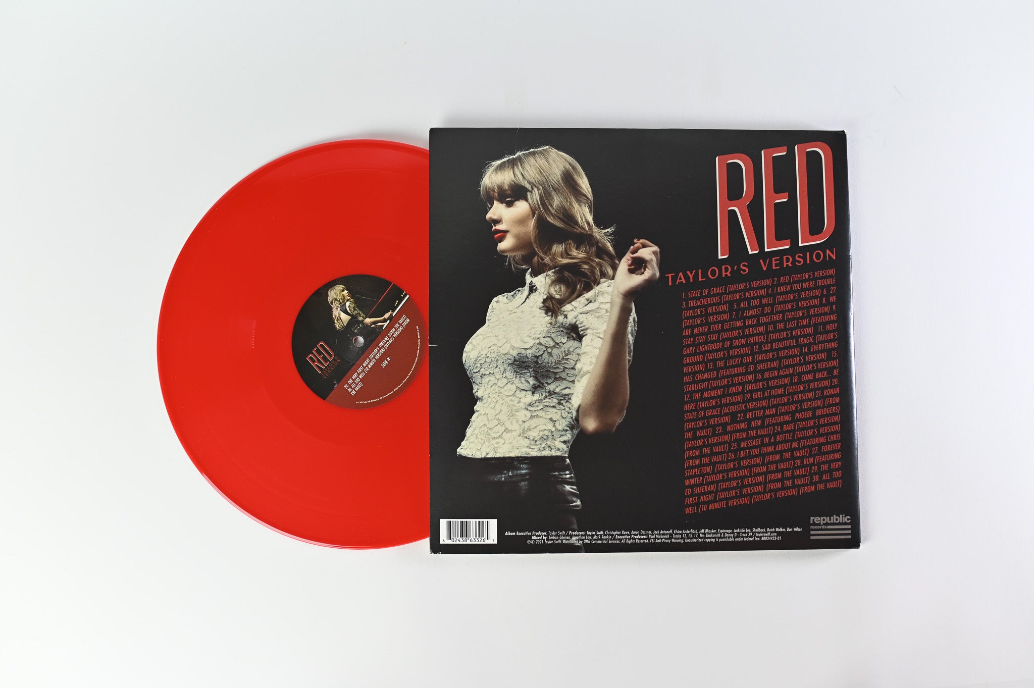 Taylor Swift - Red (Taylor's Version) on Republic Records Red Vinyl 45 RPM