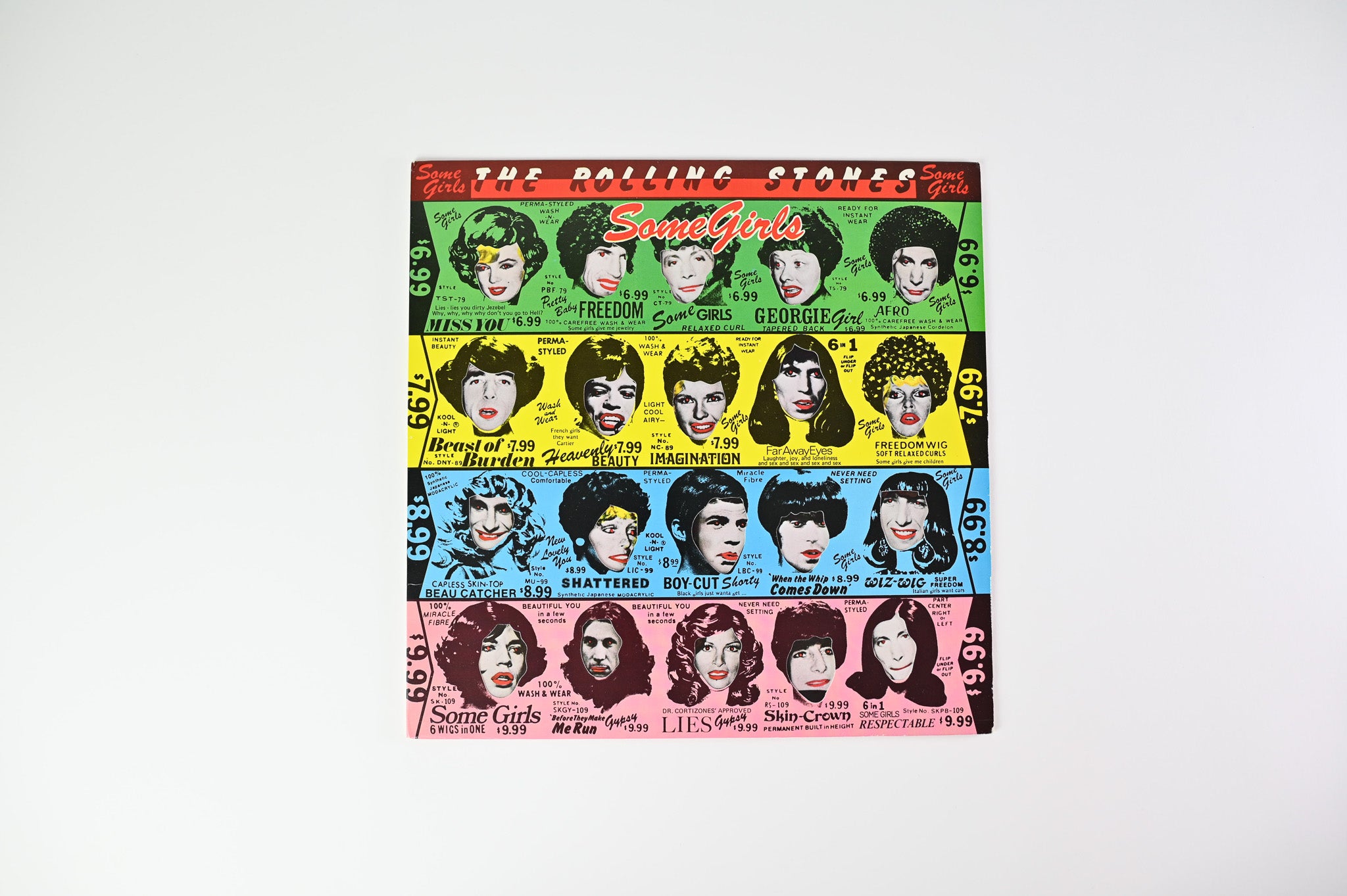 The Rolling Stones - Some Girls on Rolling Stones Records (Die Cut w/ Celebrity Faces)
