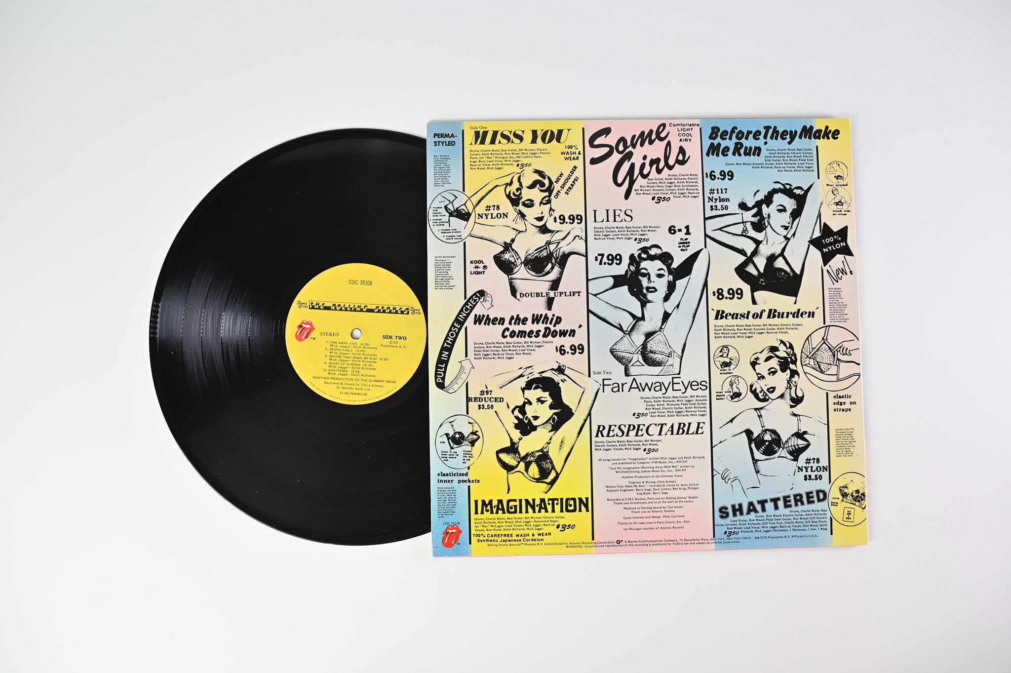 The Rolling Stones - Some Girls on Rolling Stones Records (Die Cut w/ Celebrity Faces)