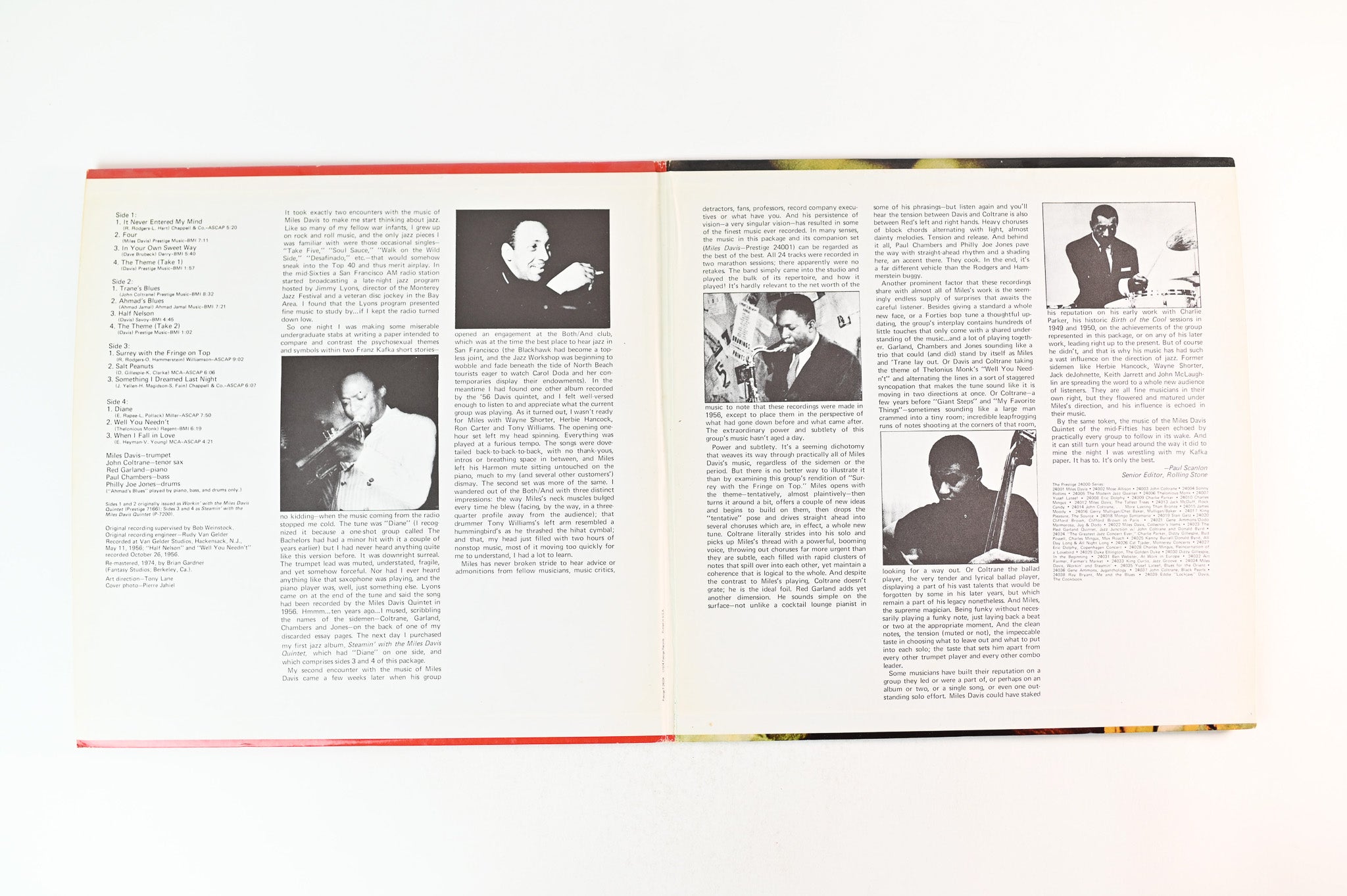 Miles Davis - Workin' And Steamin' on Prestige Reissue