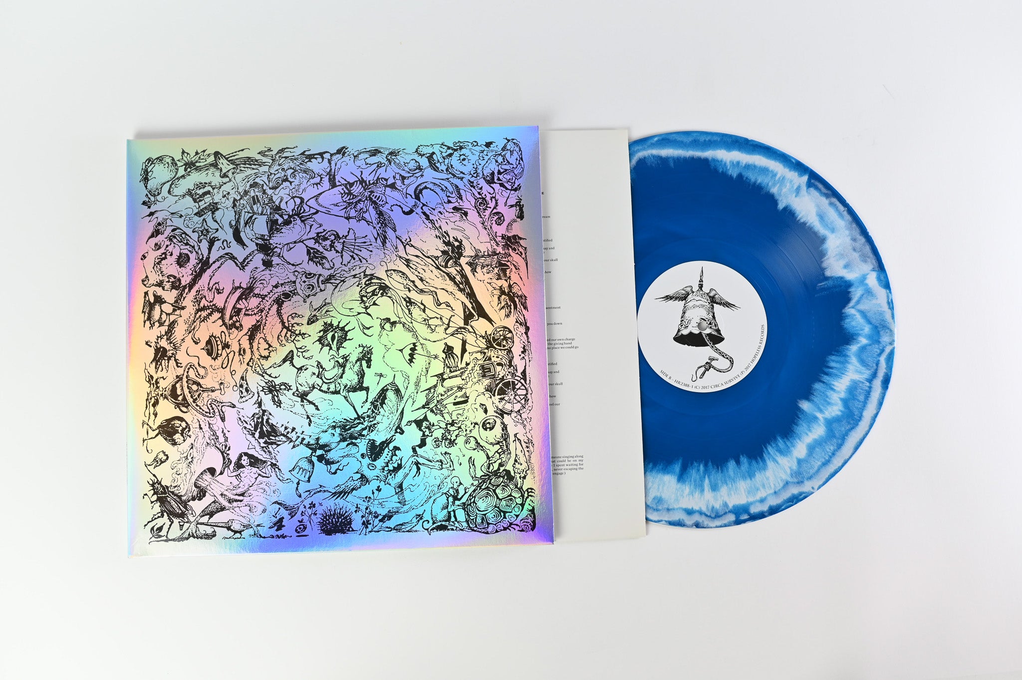Circa Survive - The Amulet on Hopeless Records White w/ Blue Swirl