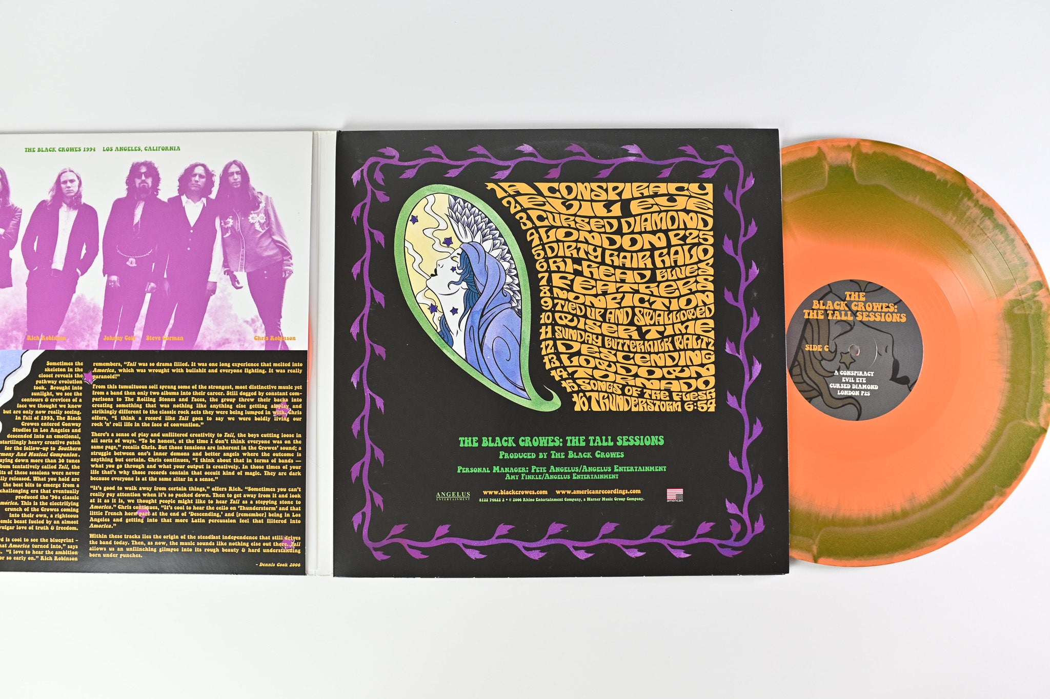 The Black Crowes - The Tall Sessions on Silver Arrow Ltd Numbered Orange / Green Reissue