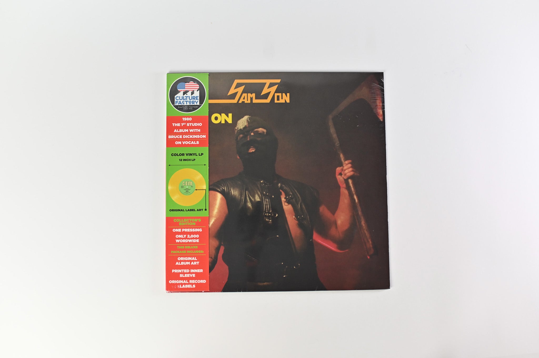 Samson - Head On SEALED Reissue on Culture Factory Yellow Vinyl