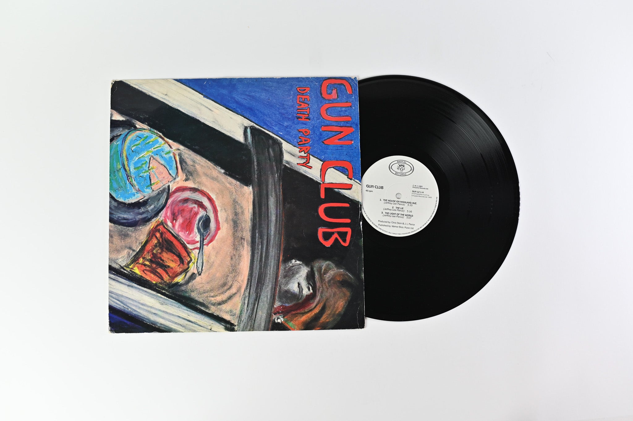 The Gun Club - Death Party on Animal Records 45 RPM