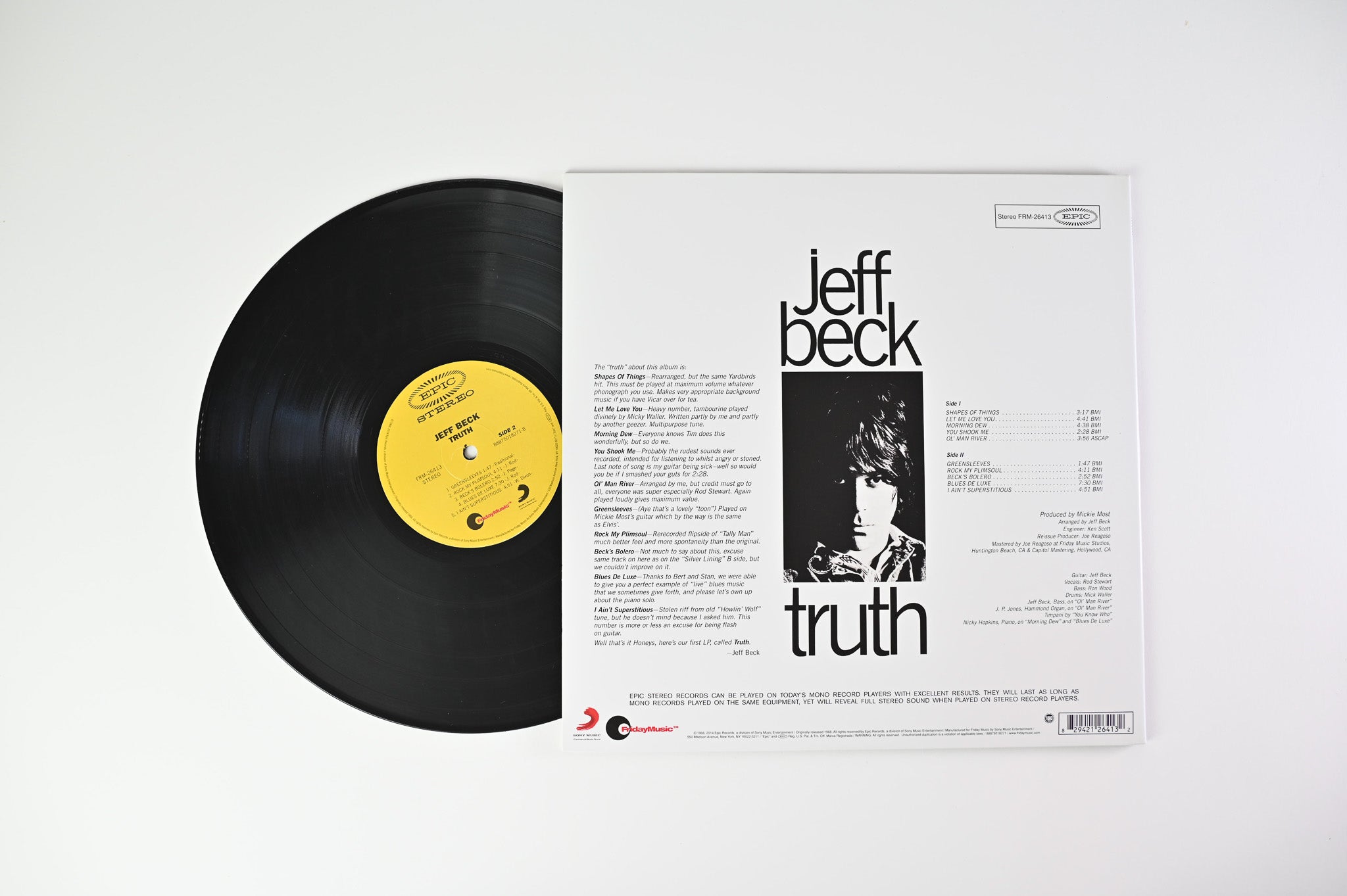 Jeff Beck - Truth on Friday Music/Epic Reissue