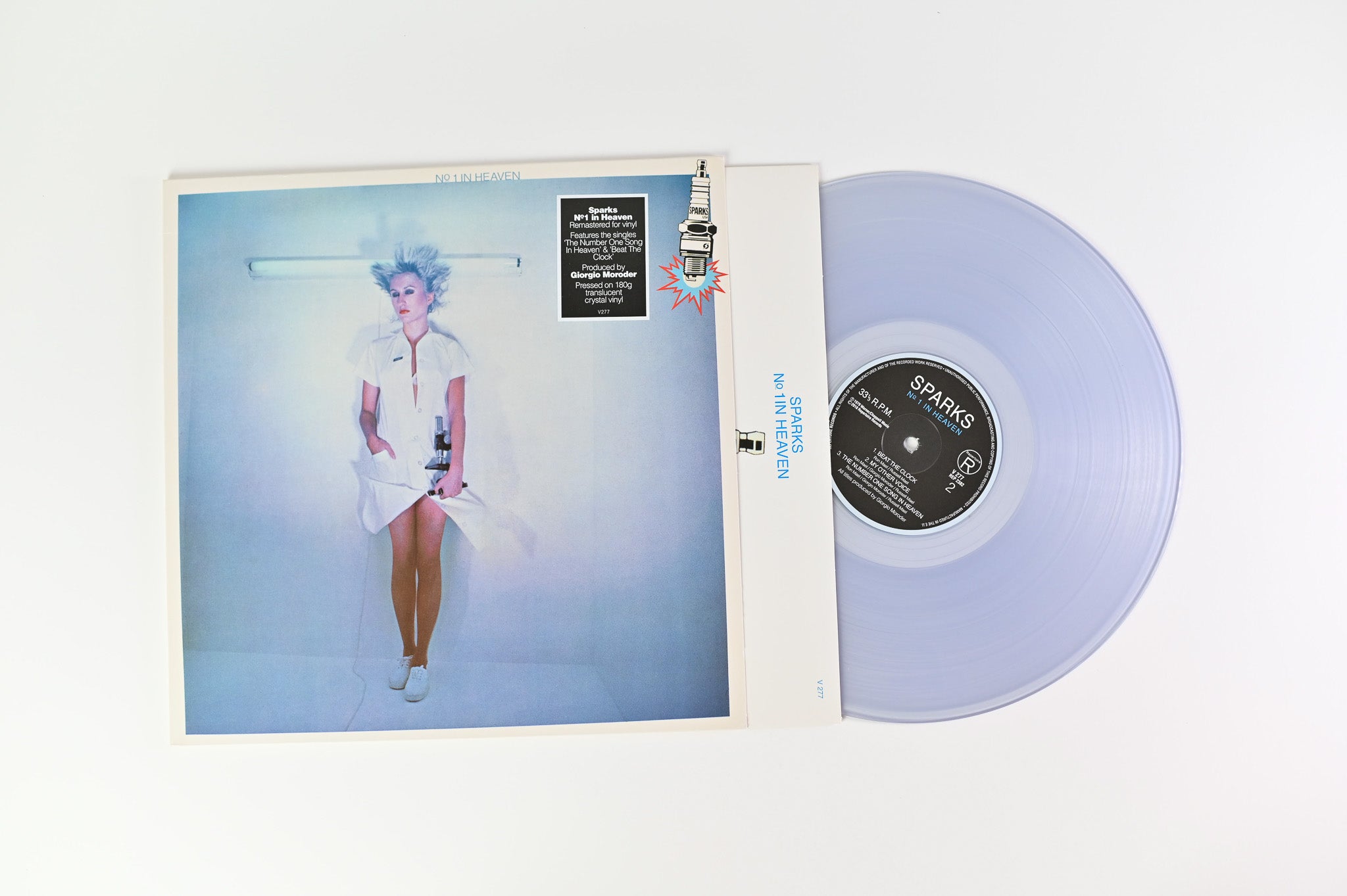 Sparks - No.1 In Heaven on Repertoire Translucent Crystal Vinyl Reissue