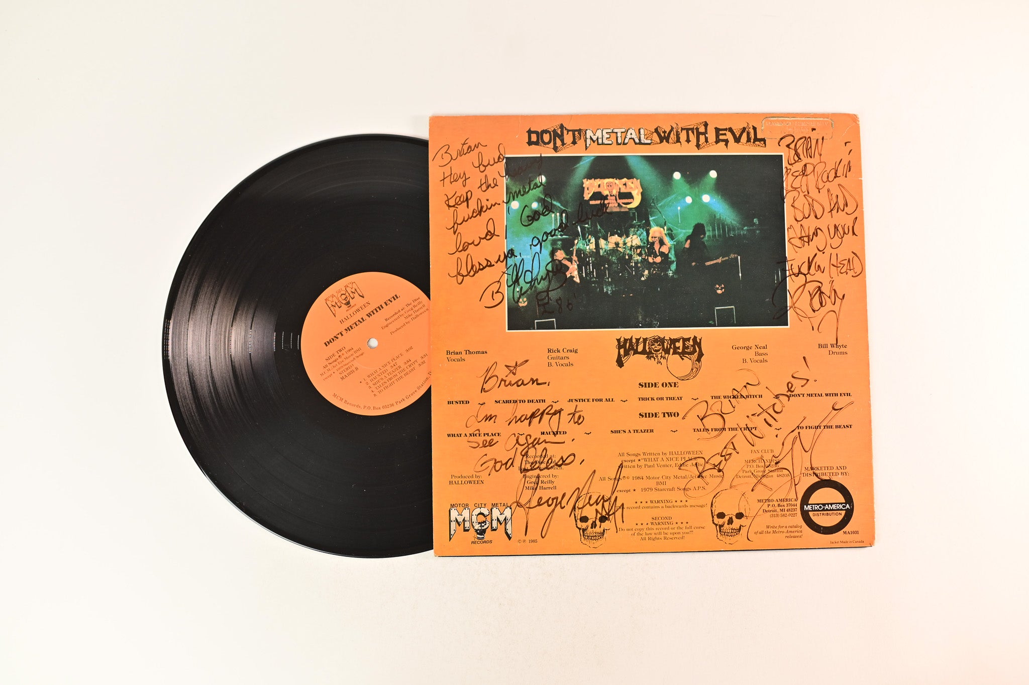 Halloween - Don't Metal With Evil on Motor City Metal Signed